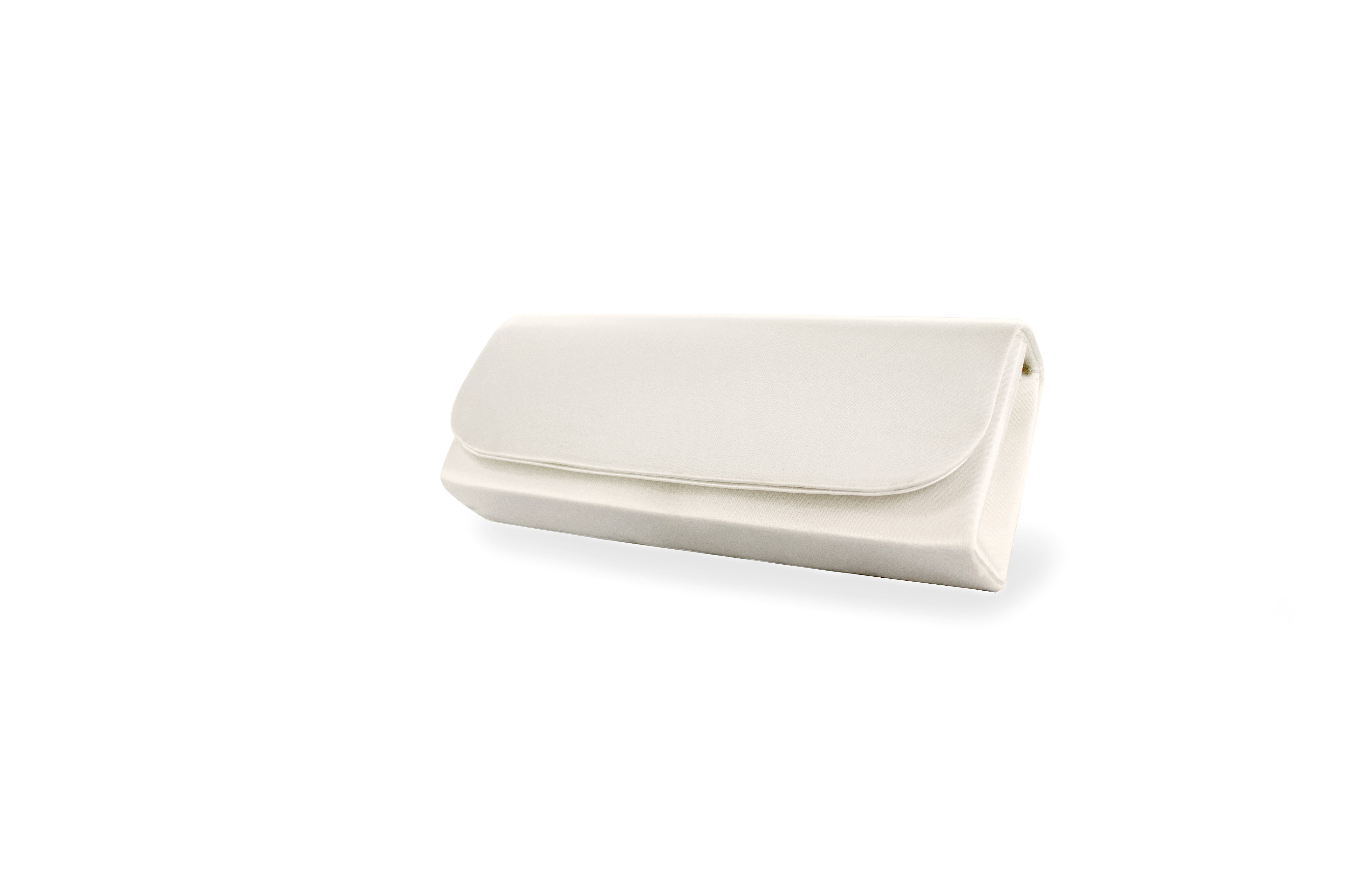 White Lady Clutch Adriana ivory Satin - einfärbbare Brauttasche günstig online kaufen