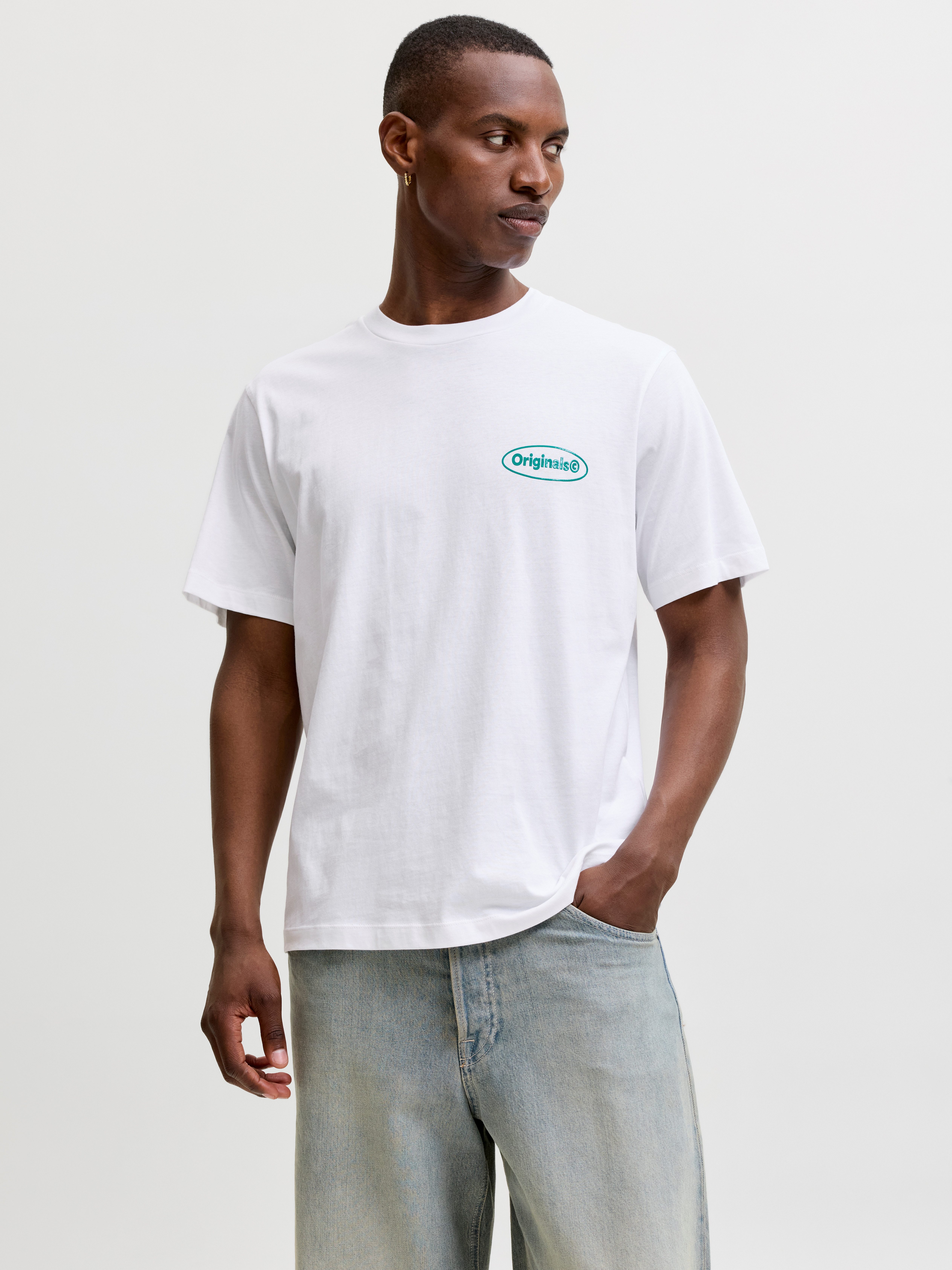 T-Shirt JORRIVIERA VINTAGE POSTER BACK TEE SS CN
