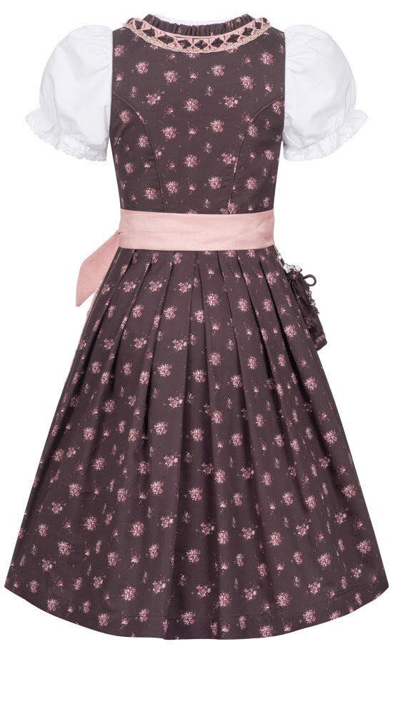 Nübler Dirndl Kinderdirndl 3-teilig Rosalie in Bordeaux von Nübler