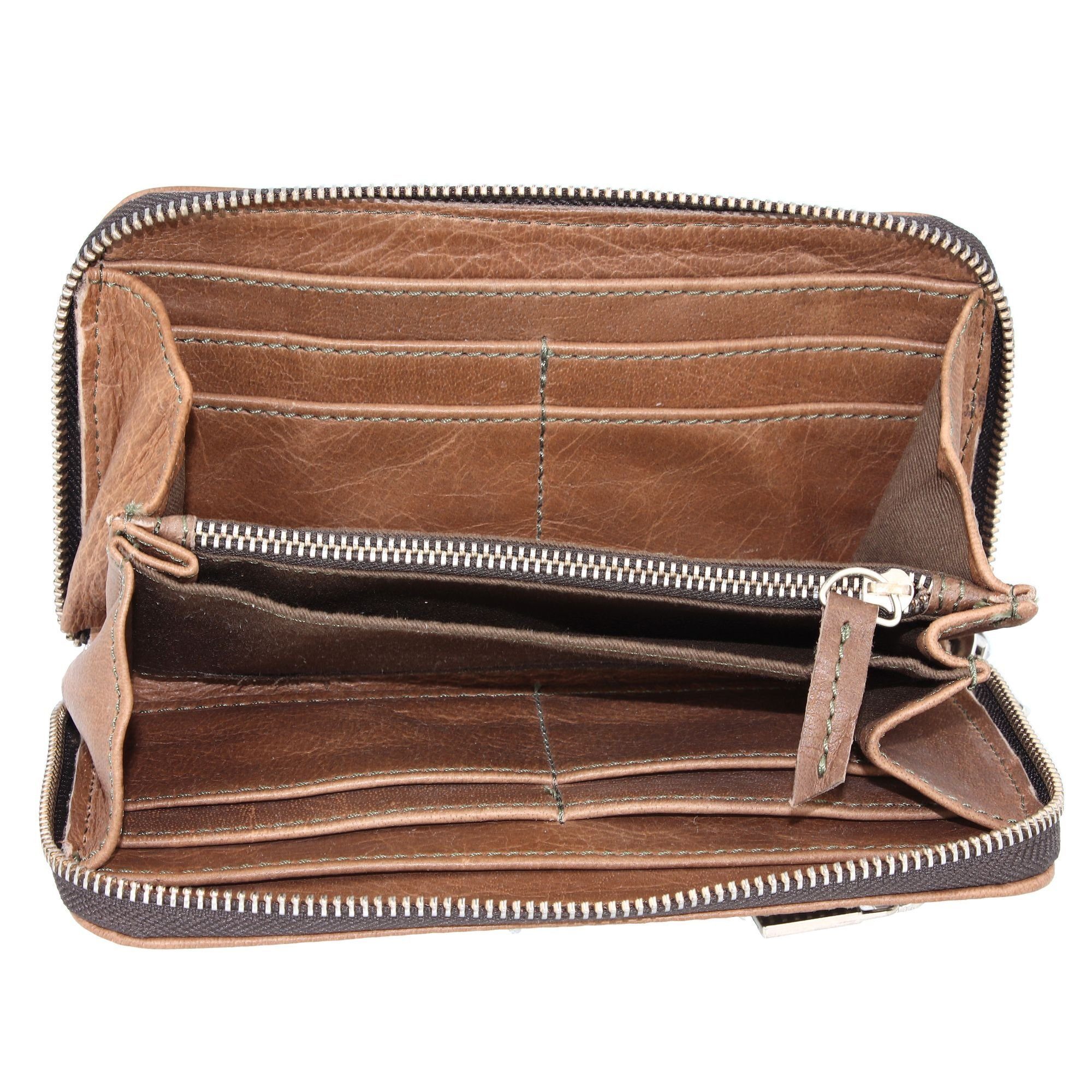 The Cowboysbag Geldbörse storm Purse, grey Leder