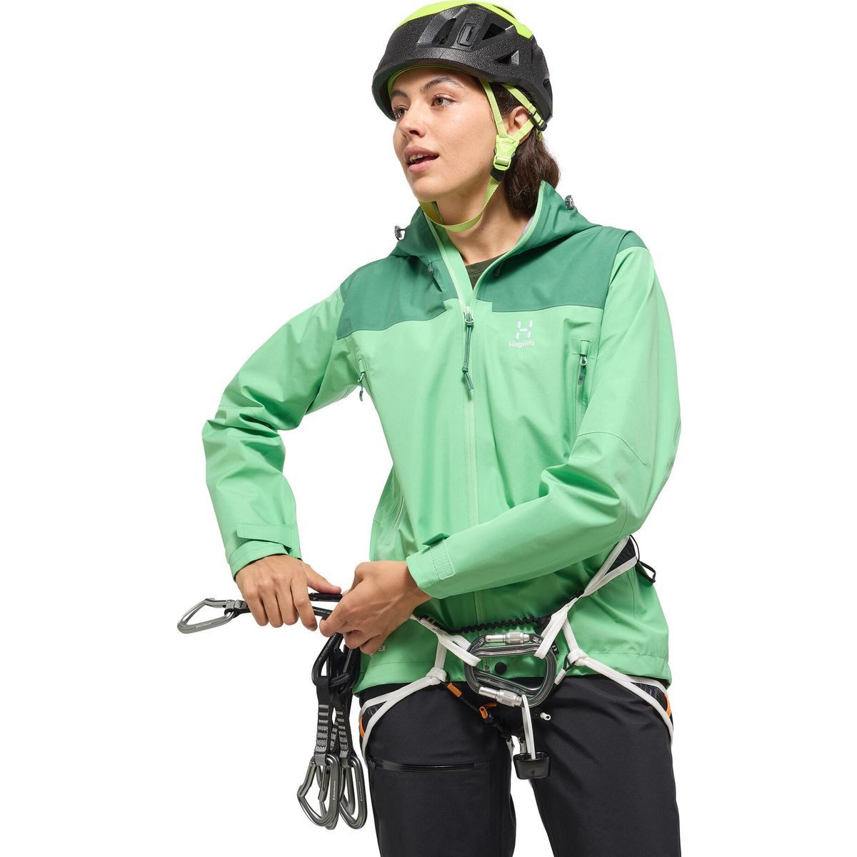 Haglöfs Outdoorjacke ROC Flash GTX Jacket Women Hochwertige Damenjacke für Bergtouren, wasser- und winddicht