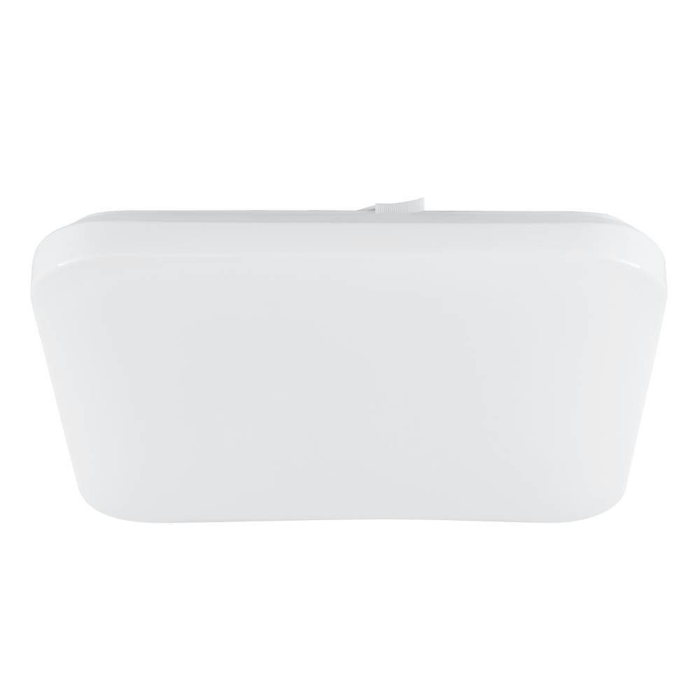 EGLO LED Deckenleuchte FRANIA Deckenlampe, weiß, geringe Aufbauhöhe, 1x14,6 Watt, Büro, IP44, LED fest integriert, Warmweiß, Wohzimmer, Küche, Esszimmer, Flur, modern, 1600 Lumen, 30x30x7cm