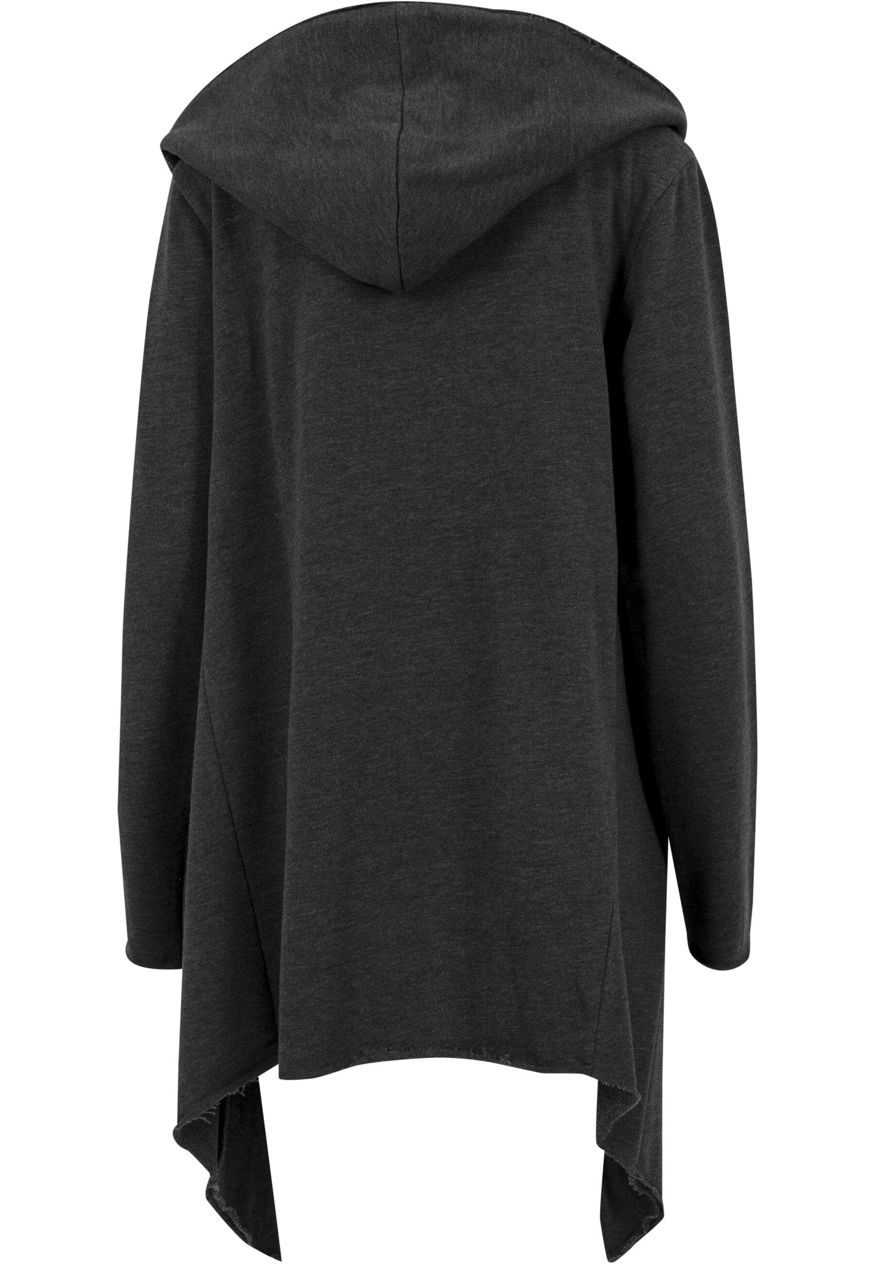 (1-St) Long Edge Open URBAN Cardigan Strickfleecejacke CLASSICS charcoal Herren Hooded