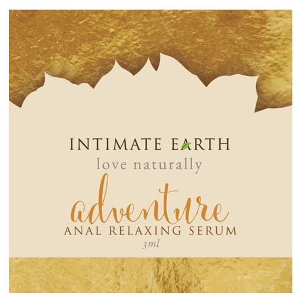 Intimate Earth Analgleitgel Adventure (mit und Sachet Aloe veganes biologisches entspannend Vera), und Goji-Beeren-Extrakt 3ml, mit - Anal-Gel