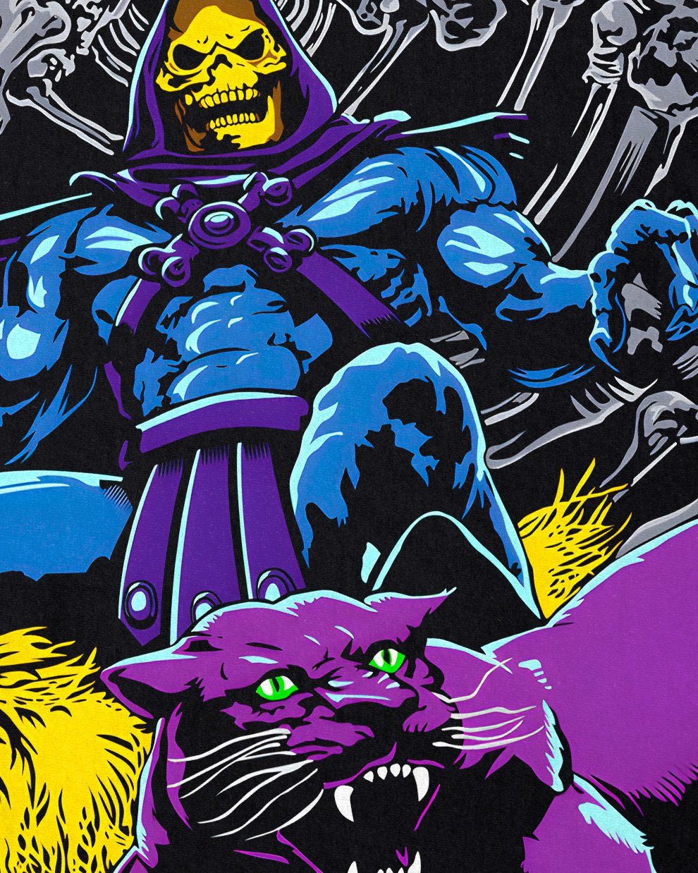 style3 Print-Shirt Herren T-Shirt the he-man Panthor skeletor masters of Evil universe