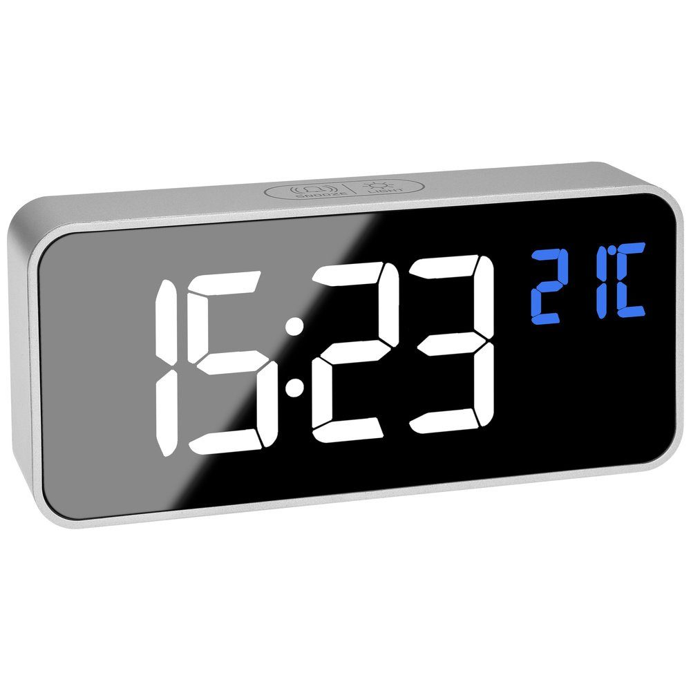 TFA Dostmann Wecker TFA Dostmann 60.2032.54 Quarz Wecker Silber Alarmzeiten günstig online kaufen