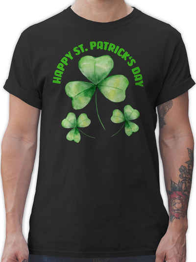 Shirtracer T-Shirt Happy St Patricks Day Kleeblatt Irland St. Patricks Day