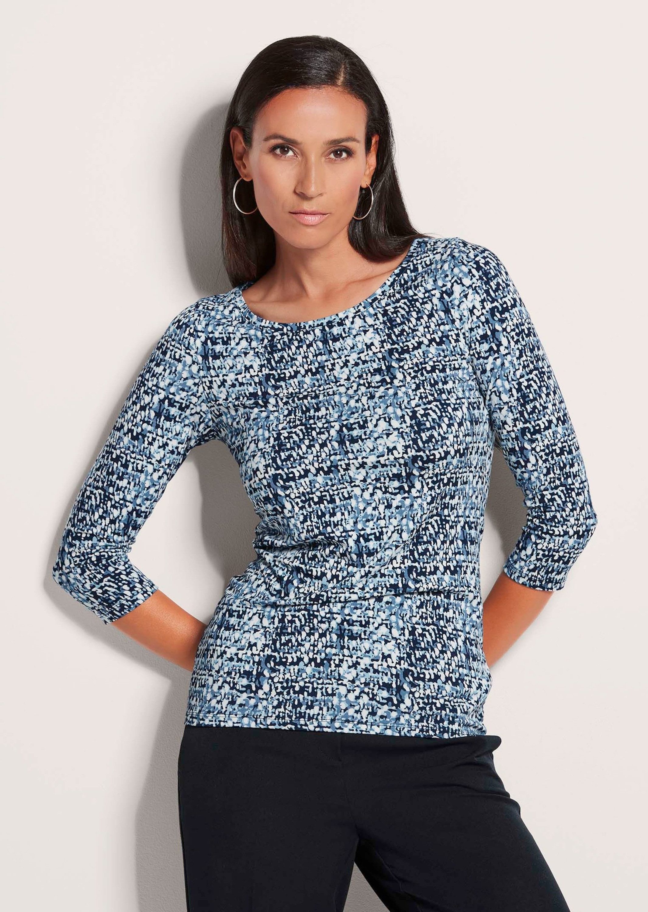 MADELEINE Kurzarmshirt Print-Shirt mit U-Boot-Ausschnitt günstig online kaufen
