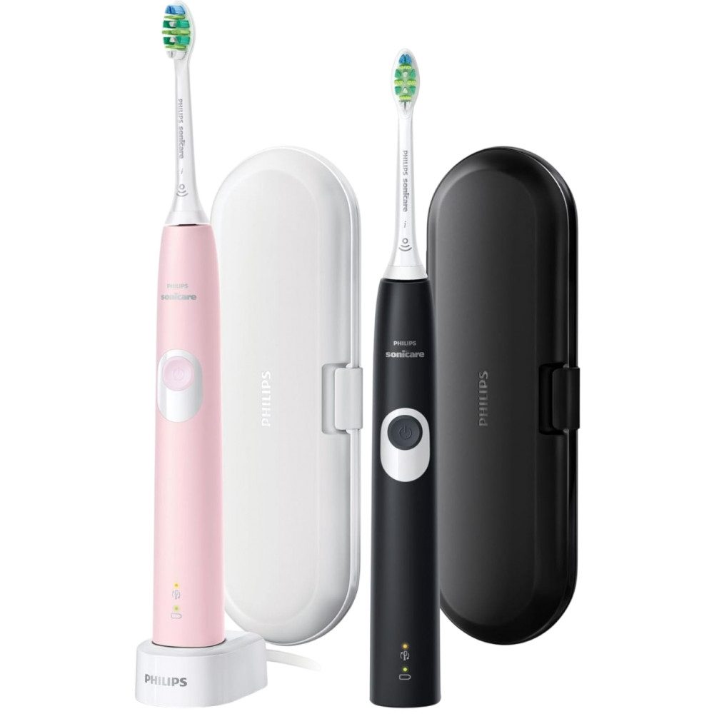 Philips Schallzahnbürste HX6800/35 Sonicare ProtectiveClean 4300 Schallzahnbürste rosa/schwarz