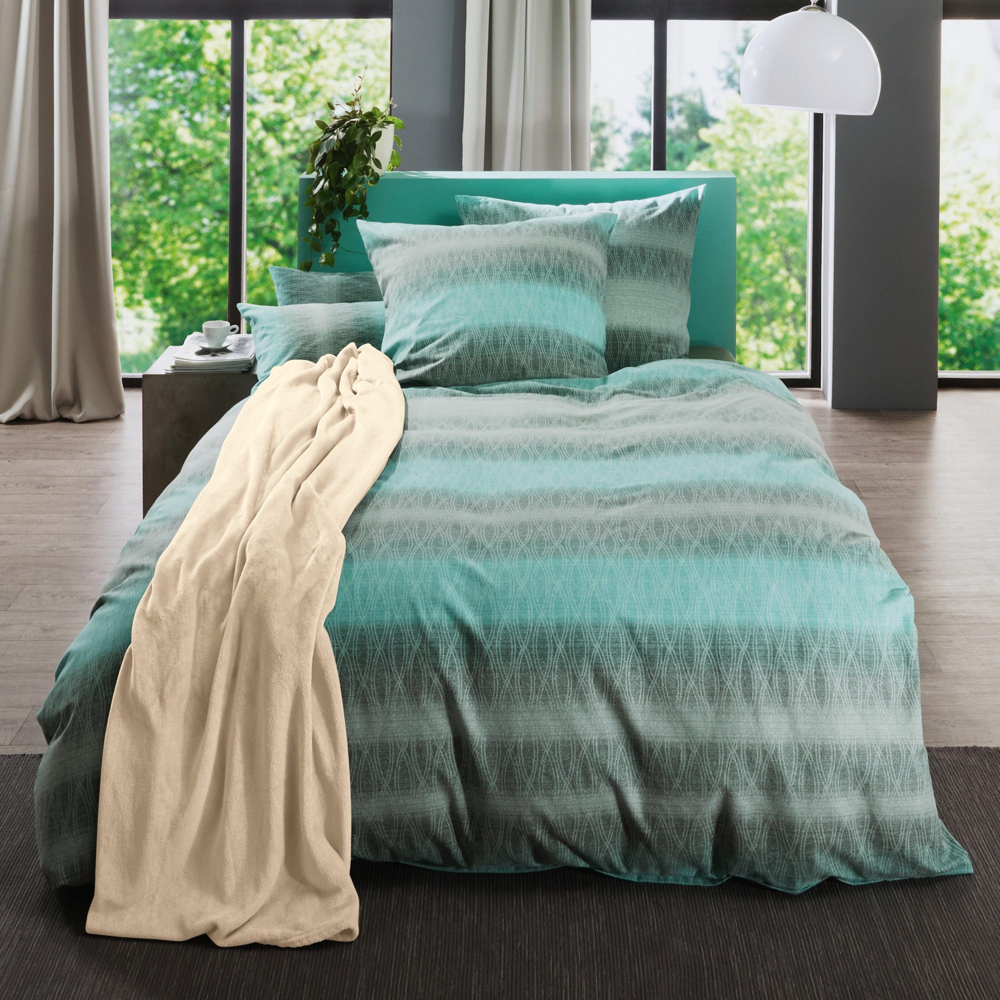 REDBEST Bettwäsche Bettwäsche, Biber, Grafik günstig online kaufen