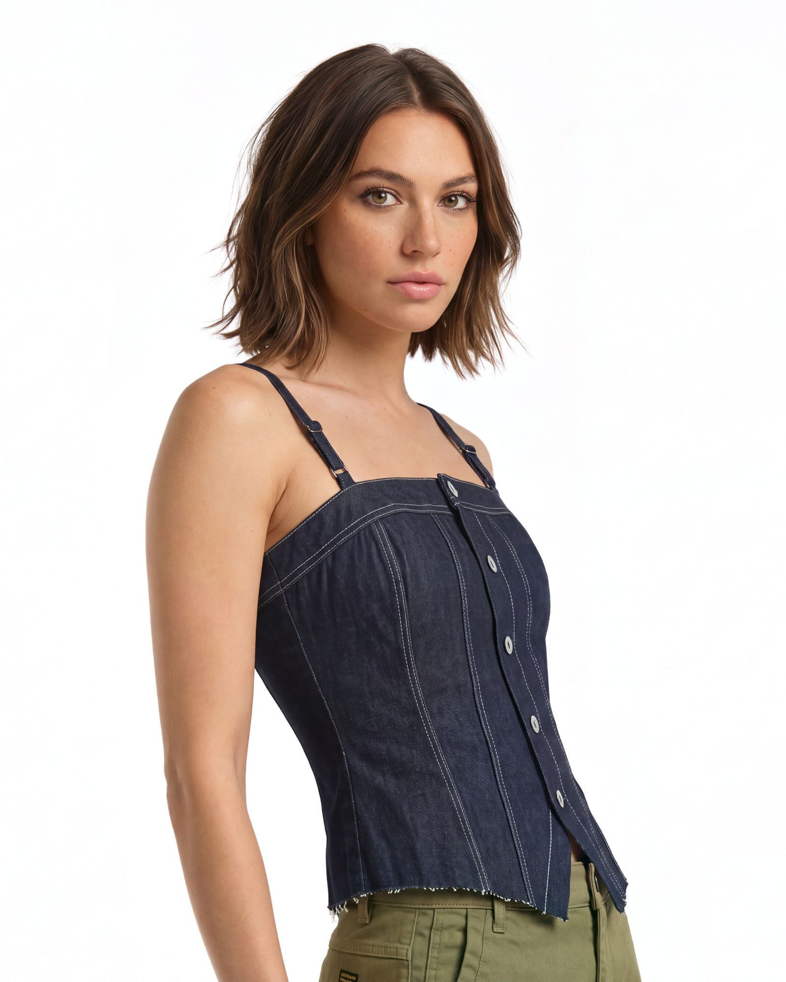 G-STAR T-Shirt Kick Bustier Top