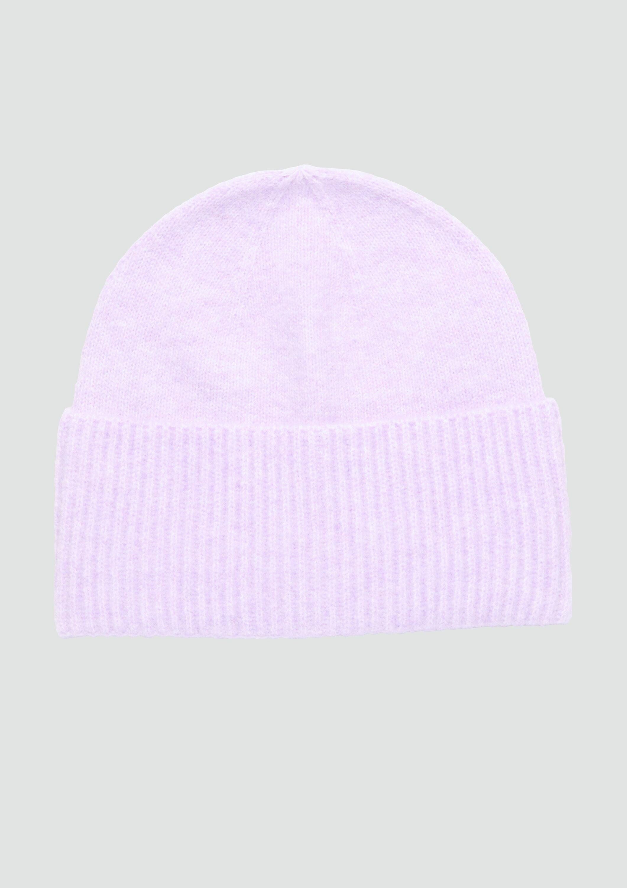 s.Oliver Strickmütze Mütze Beanie aus Rippstrick