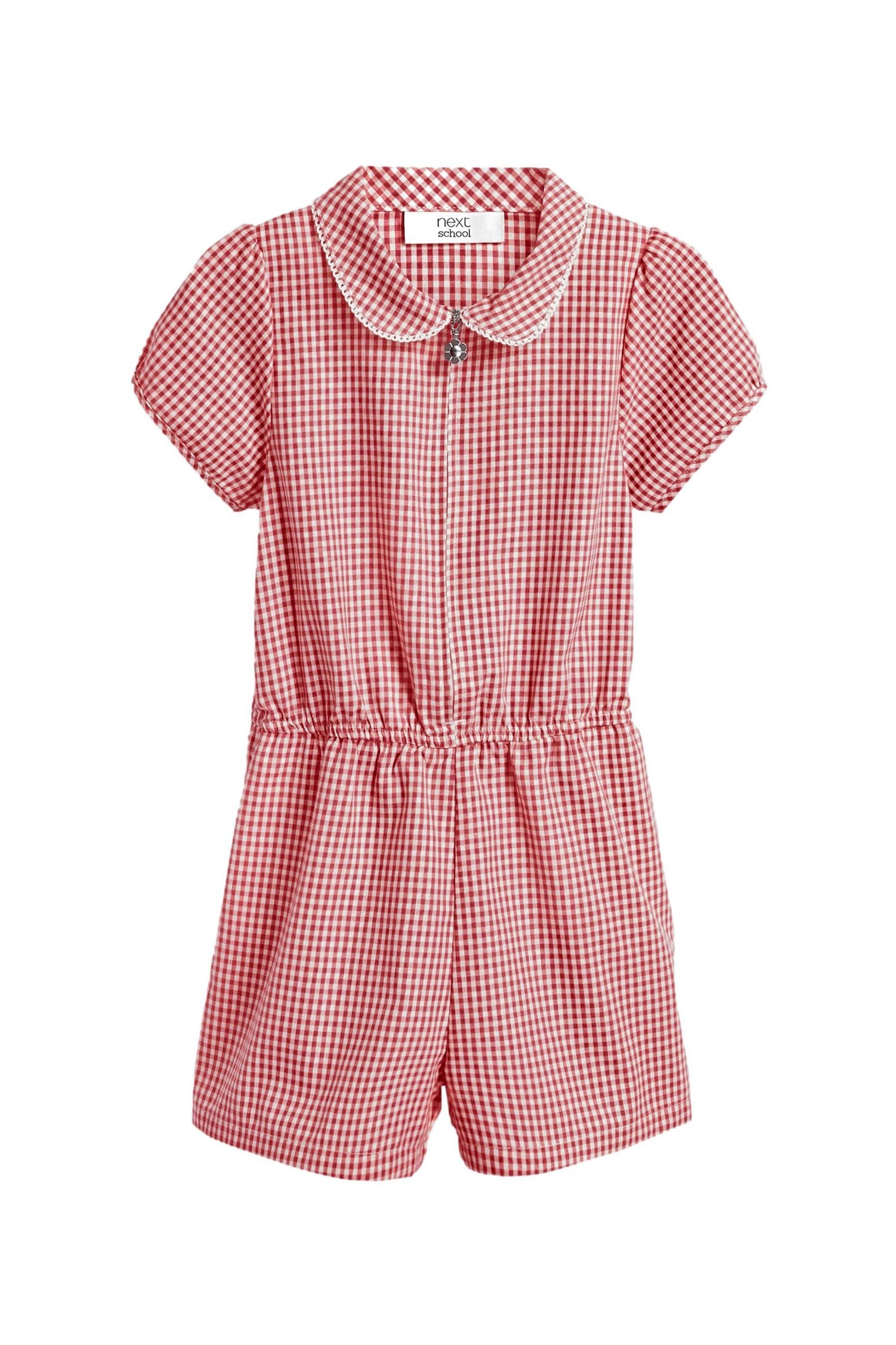 Playsuit Schul-Overall mit Baumwolle und Vichykaros