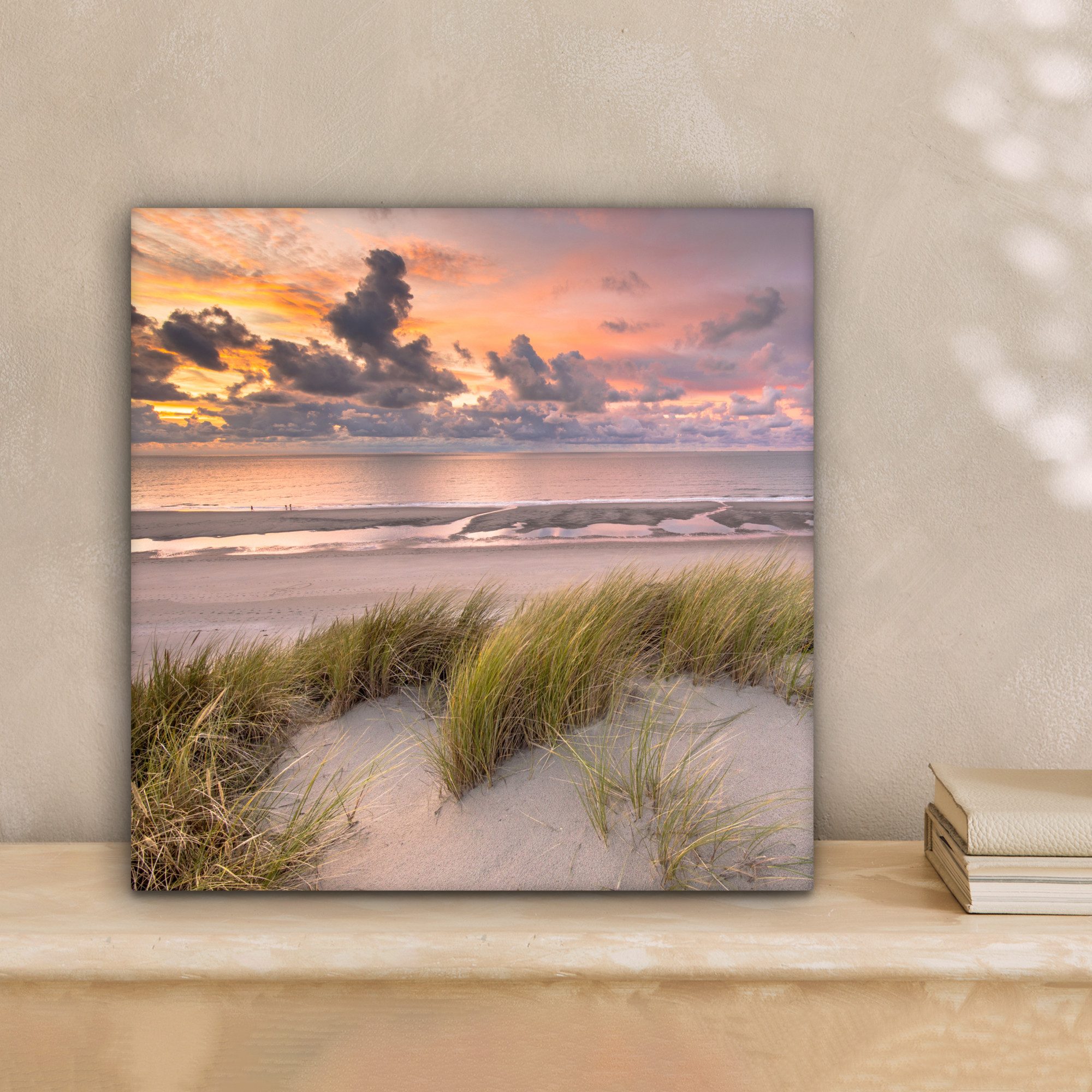 OneMillionCanvasses® Leinwandbild Sonnenuntergang - Düne - günstig online kaufen