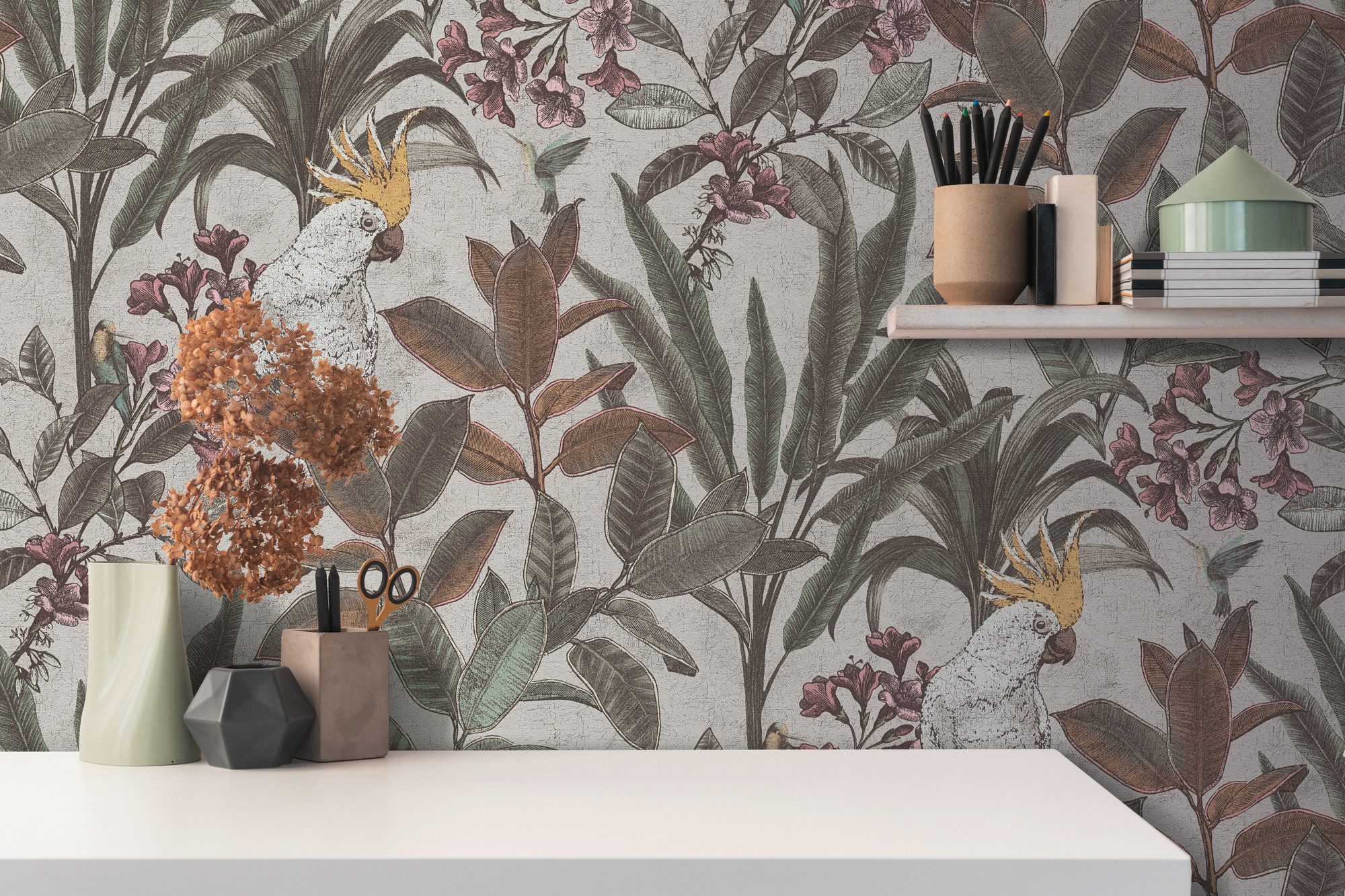 A.S. Création Vliestapete PintWalls II Dschungel-Tapete Mustertapete Papage günstig online kaufen