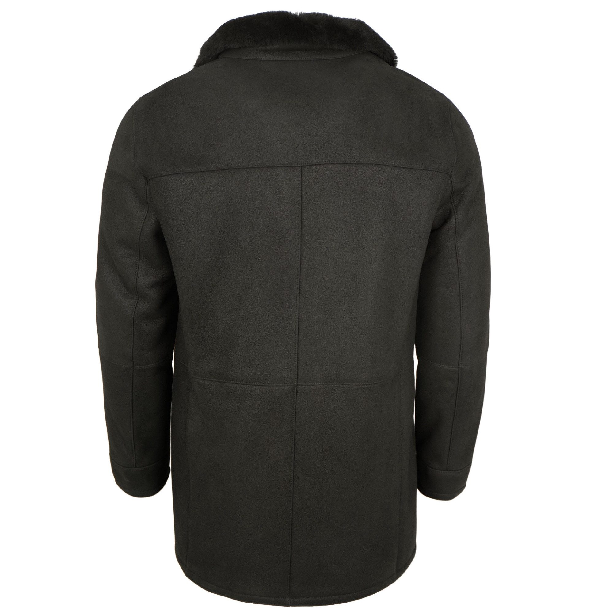 Jilani Lederjacke Emery Jilani Collection - Herren Lammfellmantel Lederjacke Lammfell schwarz