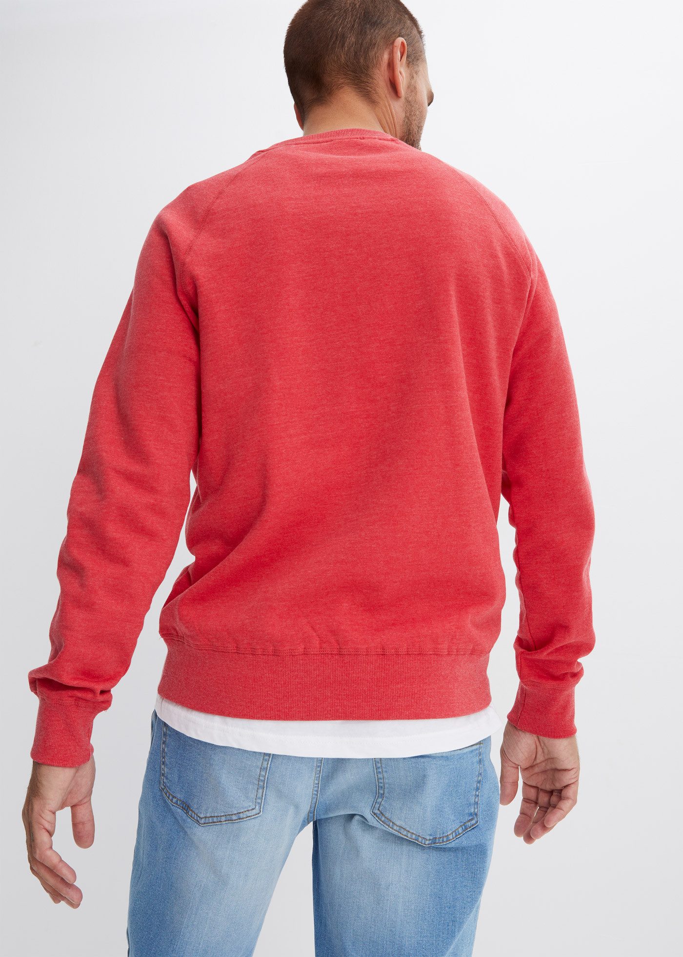 bonprix Sweatshirt (Packung, 2-tlg) Regular Fit, unifarben, aus Baumwolle und Polyester