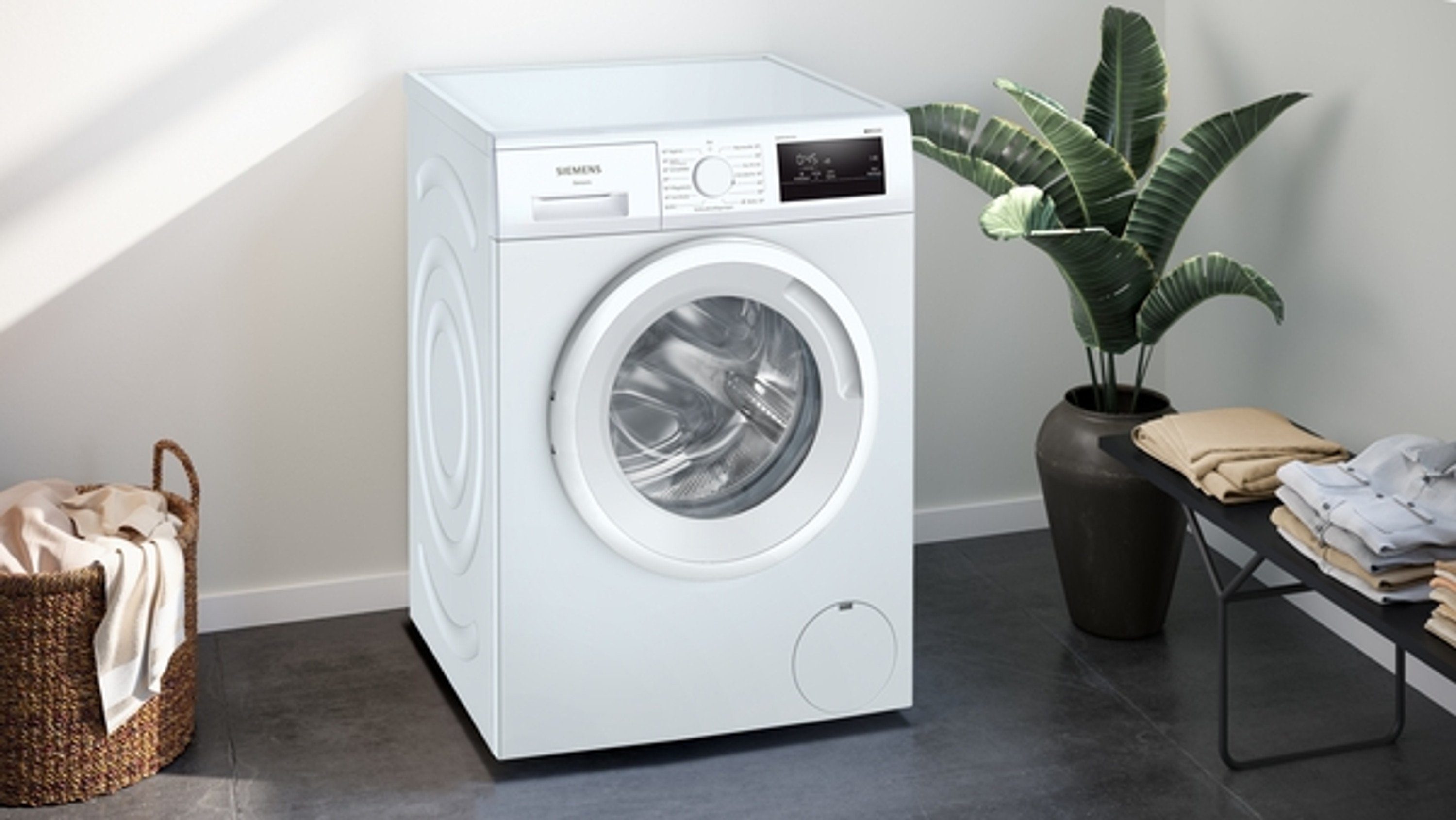 SIEMENS Waschmaschine WM14N0H3, U/min, iQdrive, 7 1354 kg, touchControl-Tasten, Nachlegefunktion