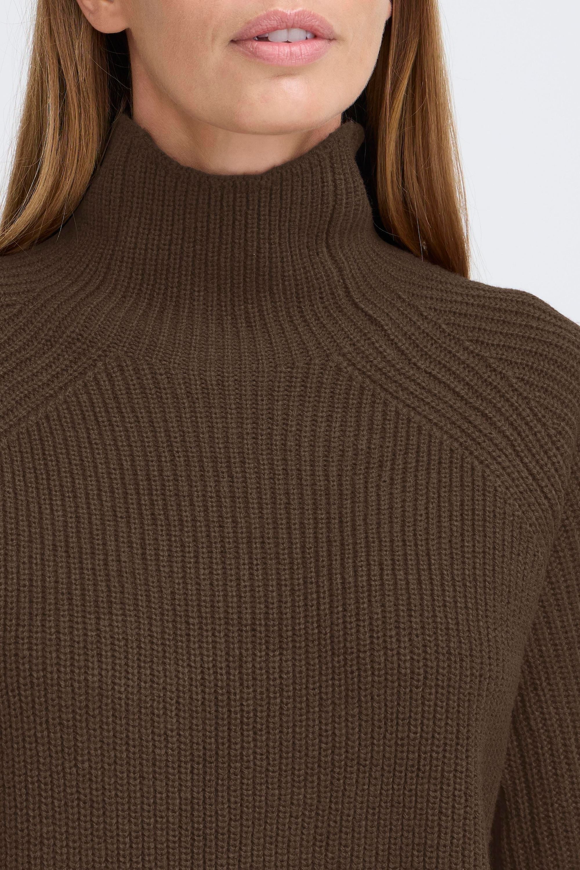 OXMO Strickpullover OXNelly Modischer Rollkragenpullover