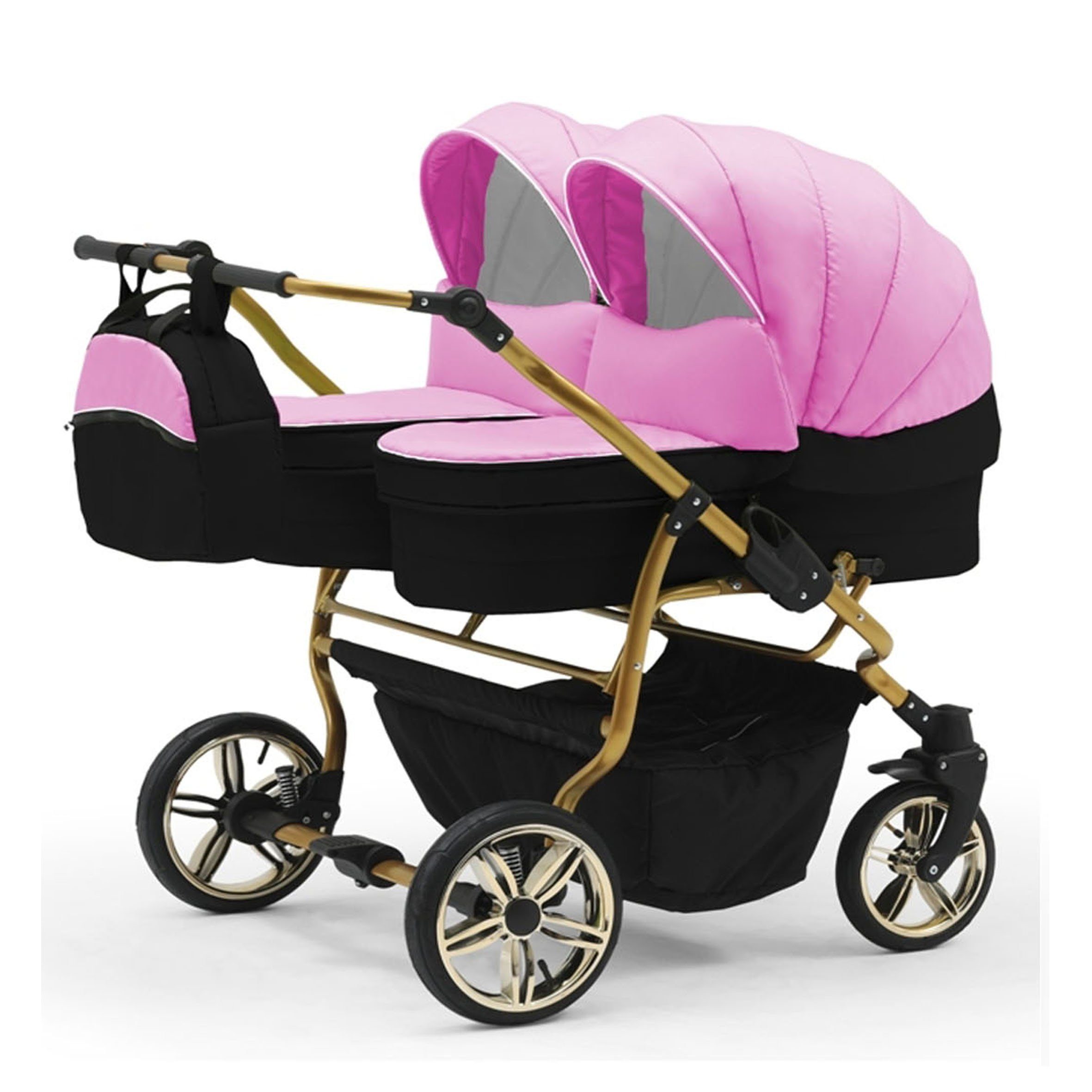 BabyMerc Zwillingswagen Duet Lux Gold 2 in 1 inkl. Sportsitze in 20 Цвета(ов)