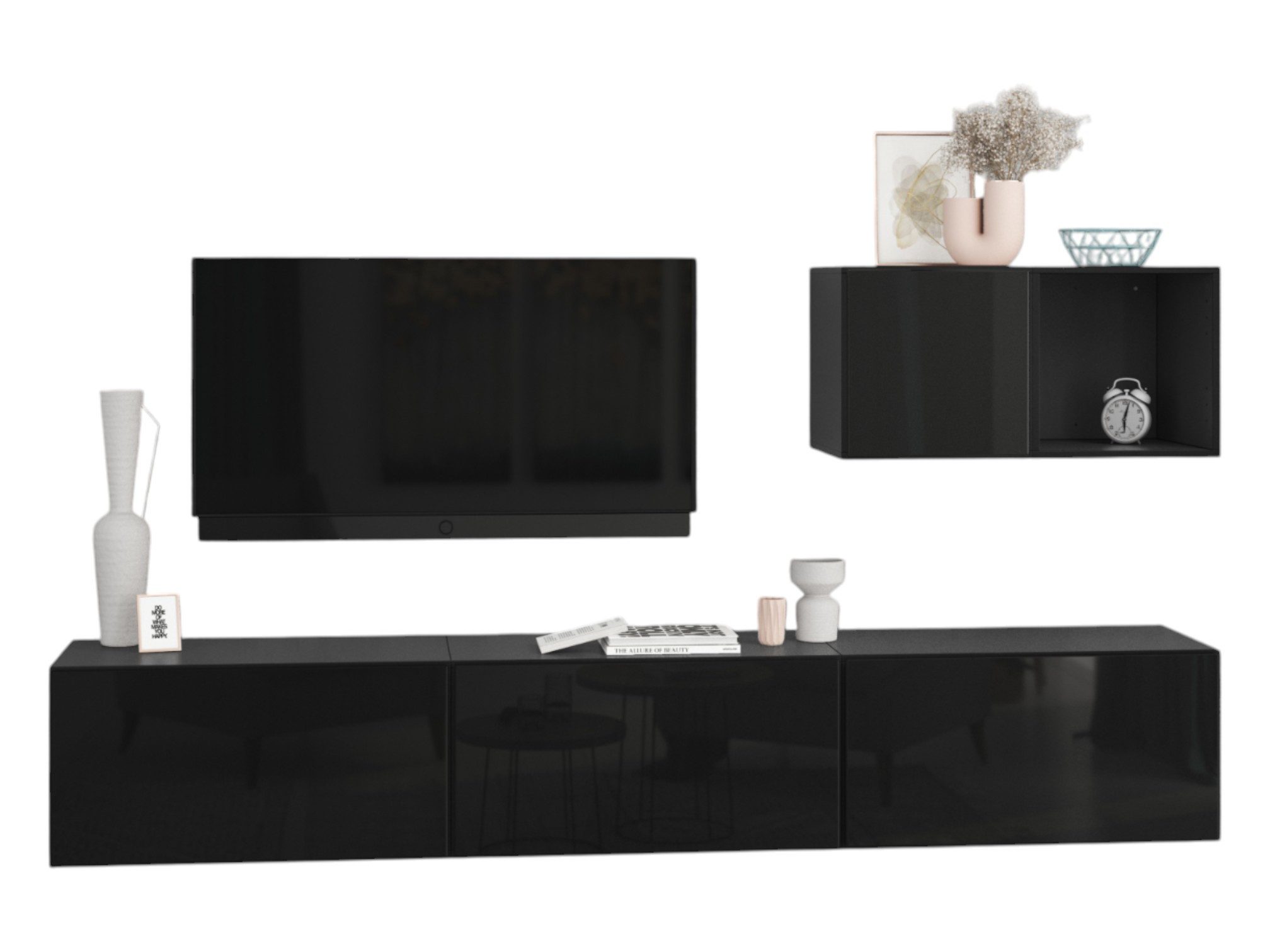 anthrazit matt / schwarz Hochglanz