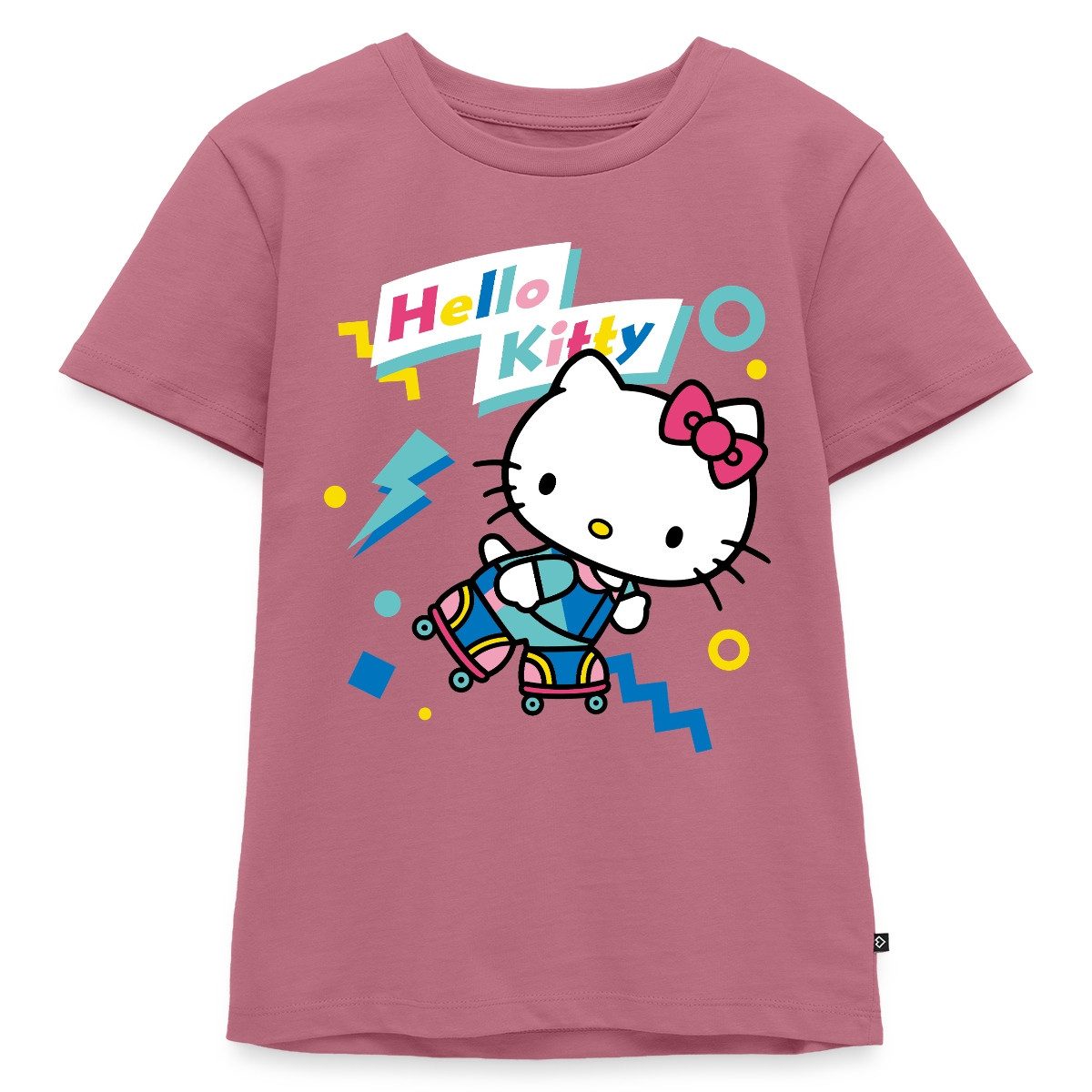T-Shirt Hello Kitty 90er Stil Mit Rollschuhen Kinder Premium T-Shirt