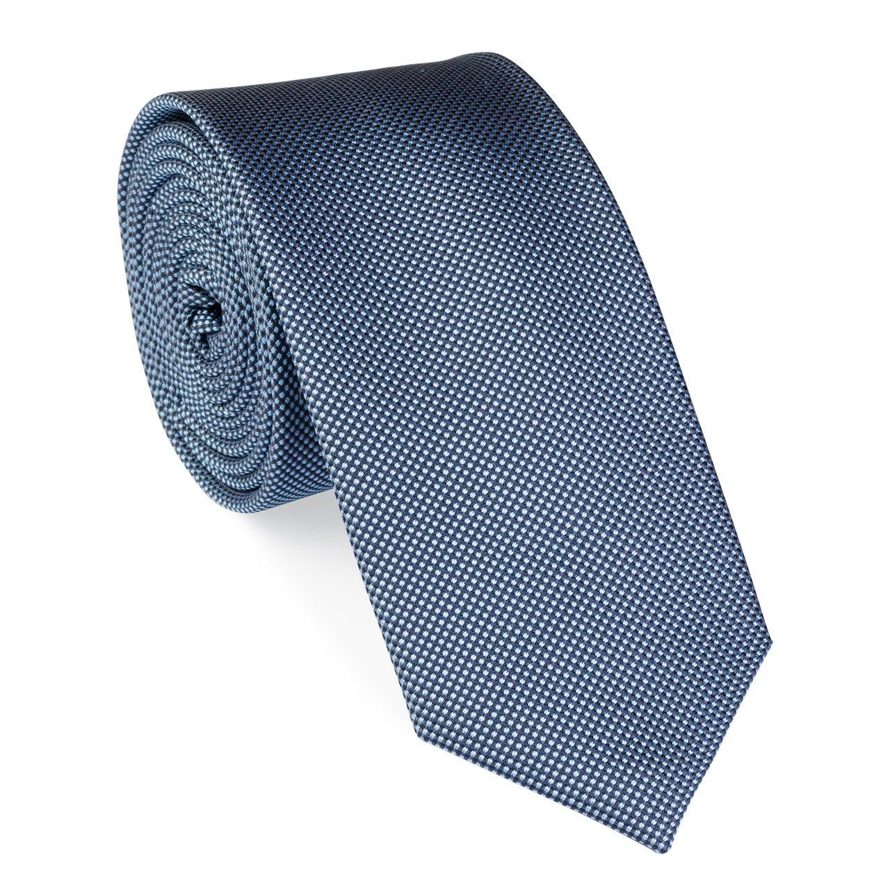 UNA Krawatte Krawatte - Perla - 6cm - dunkelblau Seide (17)