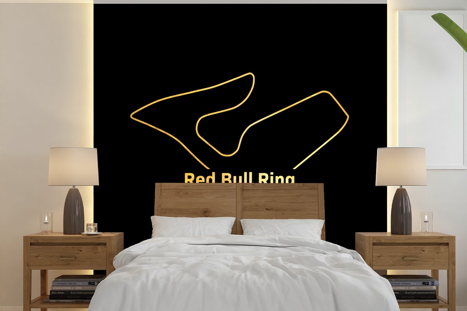 MuchoWow Fototapete Formel 1 - Rennstrecke - Red Bull Ring, Matt, bedruckt, (5 St), Vinyl Tapete für Wohnzimmer oder Schlafzimmer, Wandtapete
