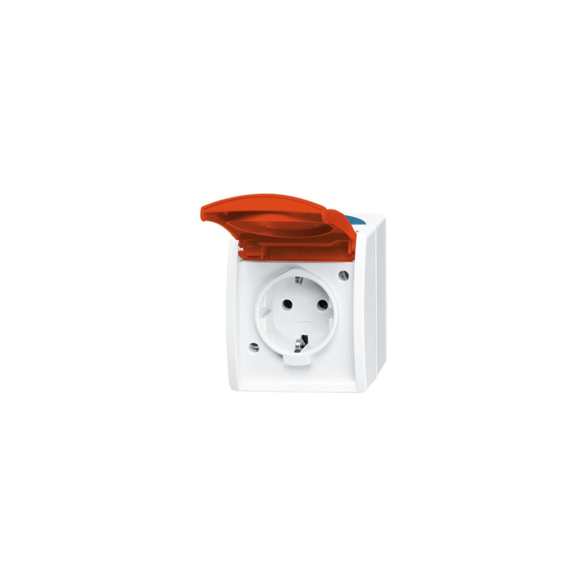 Busch-Jaeger Steckdose Busch-Jaeger Schuko-Steckdose mit EDV/Namensschild 20 EW/DVN-53