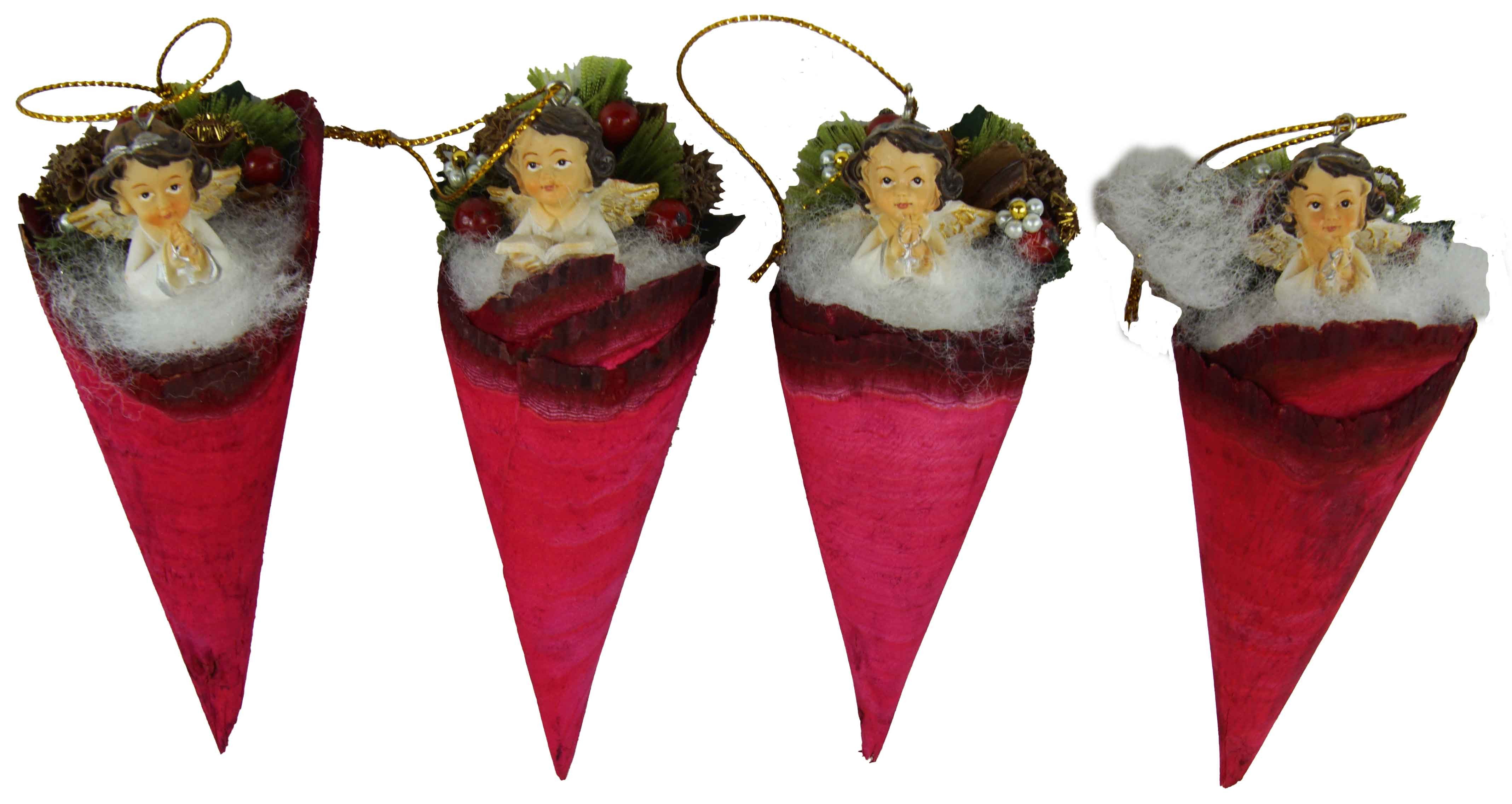 Krippenursel Christbaumschmuck 4er Set Weihnachtsaufhänger (4-tlg)