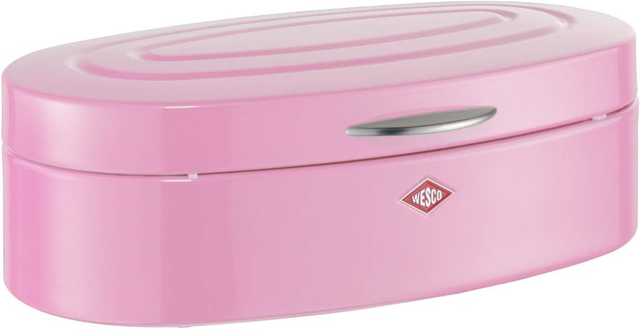 WESCO Brotkasten Wesco Brotkasten Elly Edelstahl Classic Line, Stahlblech, (1 Brotkasten), Pulverbeschichtetes Stahlblech, Griff u. Scharniere aus Metall