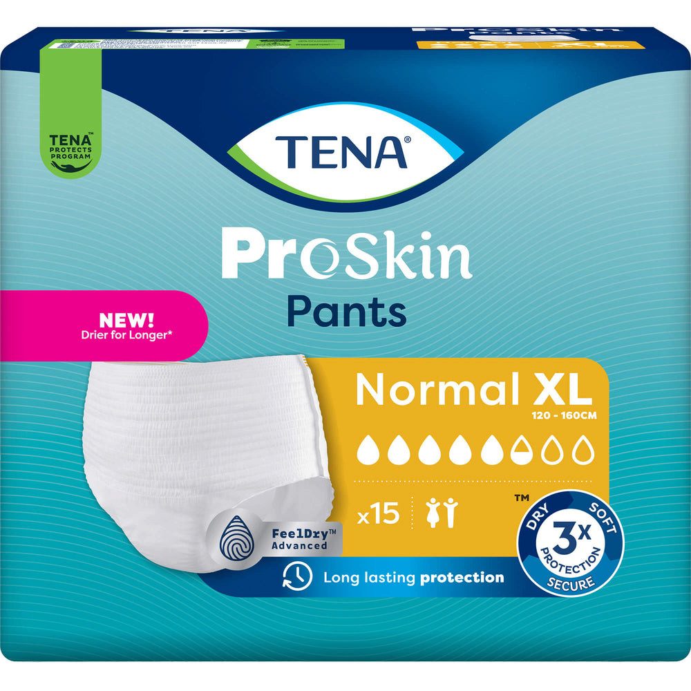 TENA Inkontinenzslip Proskin Pants XL bei Inkontinenz (Spar-Set, 15-St., 15er-Pack)