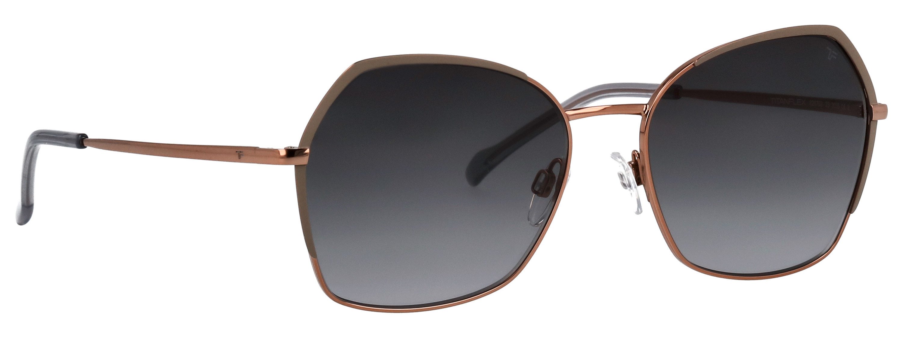 TITANflex Sonnenbrille 826703 Form Feminin, Titanflex Logo auf Glas und Bügel, Polyamid UV 400