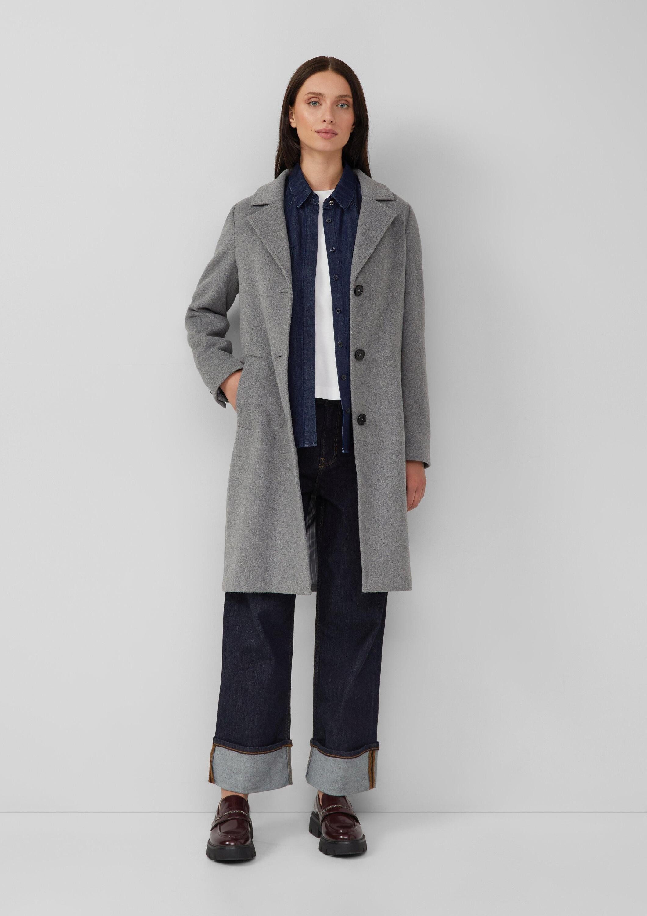 s.Oliver Wintermantel Outdoor-Mantel Mantel aus Wollmix mit Reverskragen günstig online kaufen