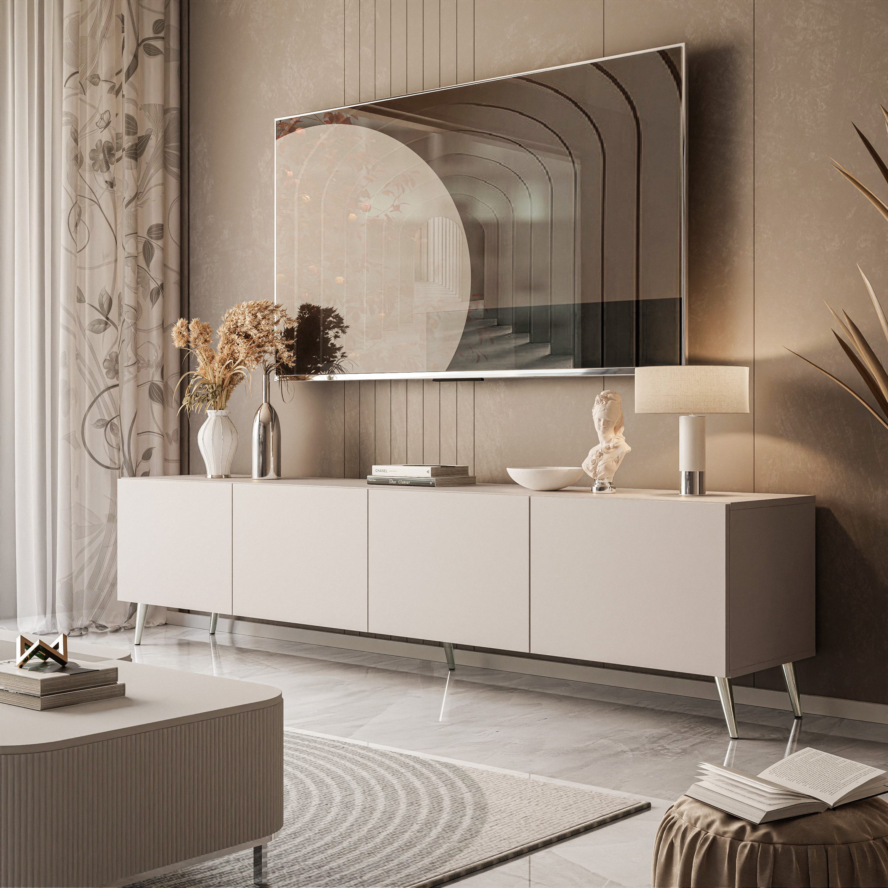 Lookway Lowboard COLGANTE KASCHMIR 200 cm TV Schrank mit Beinen günstig online kaufen