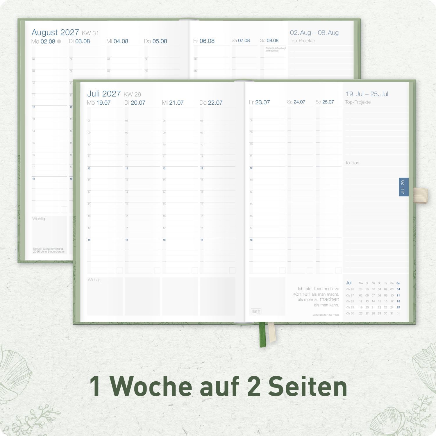 Häfft Terminkalender Business-Timer Deluxe 2026/2027 / 17 Monate / A5 – Bild 4 von 5