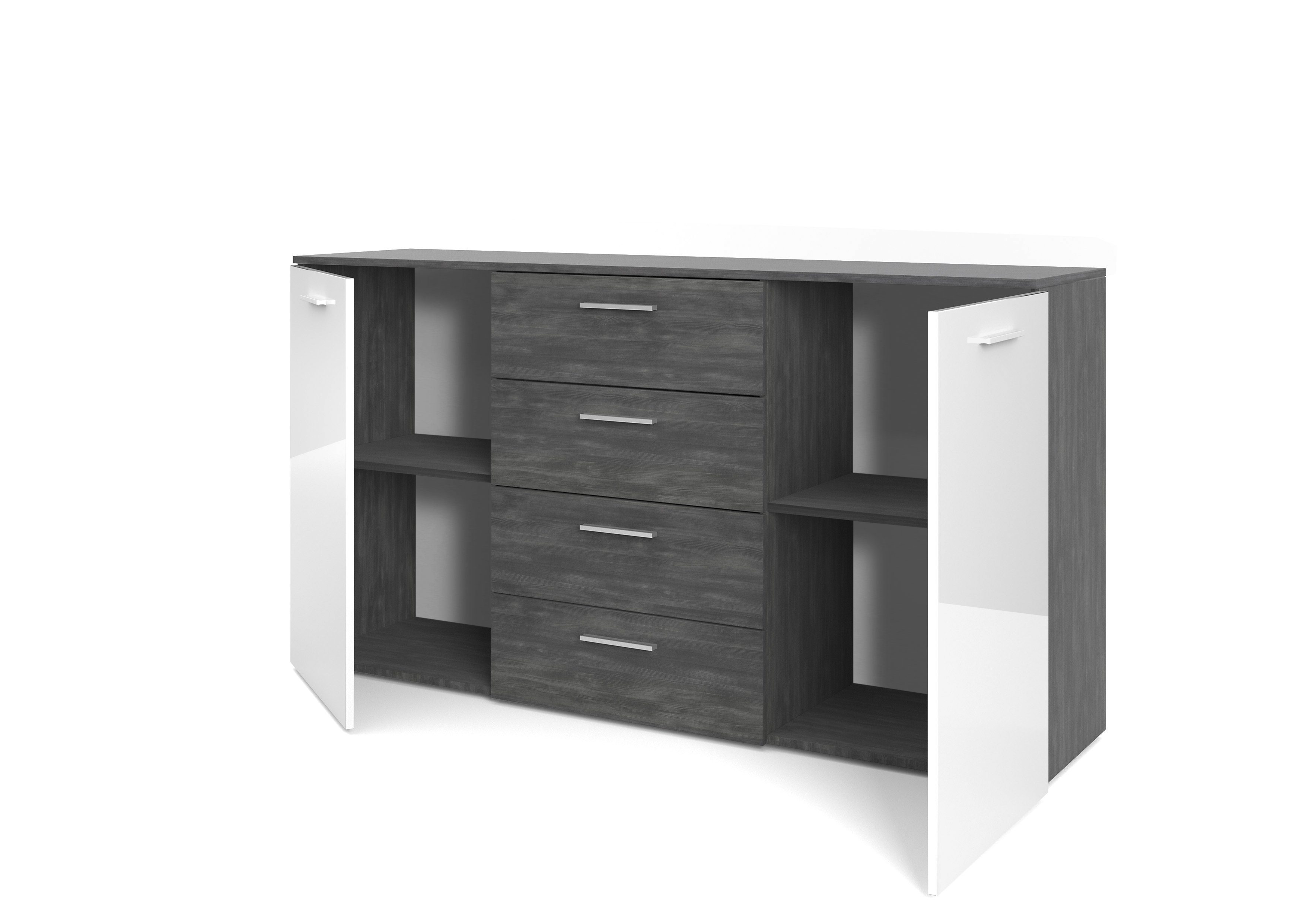 PREISBRECHER Sideboard Maurits, 160 x 85 x 38 cm (B/H/T)