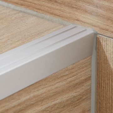SO-TECH® Treppenkantenprofil Alu 1000 x 25 x 18 mm kürzbar selbstklebend leichte Montage (1-St)