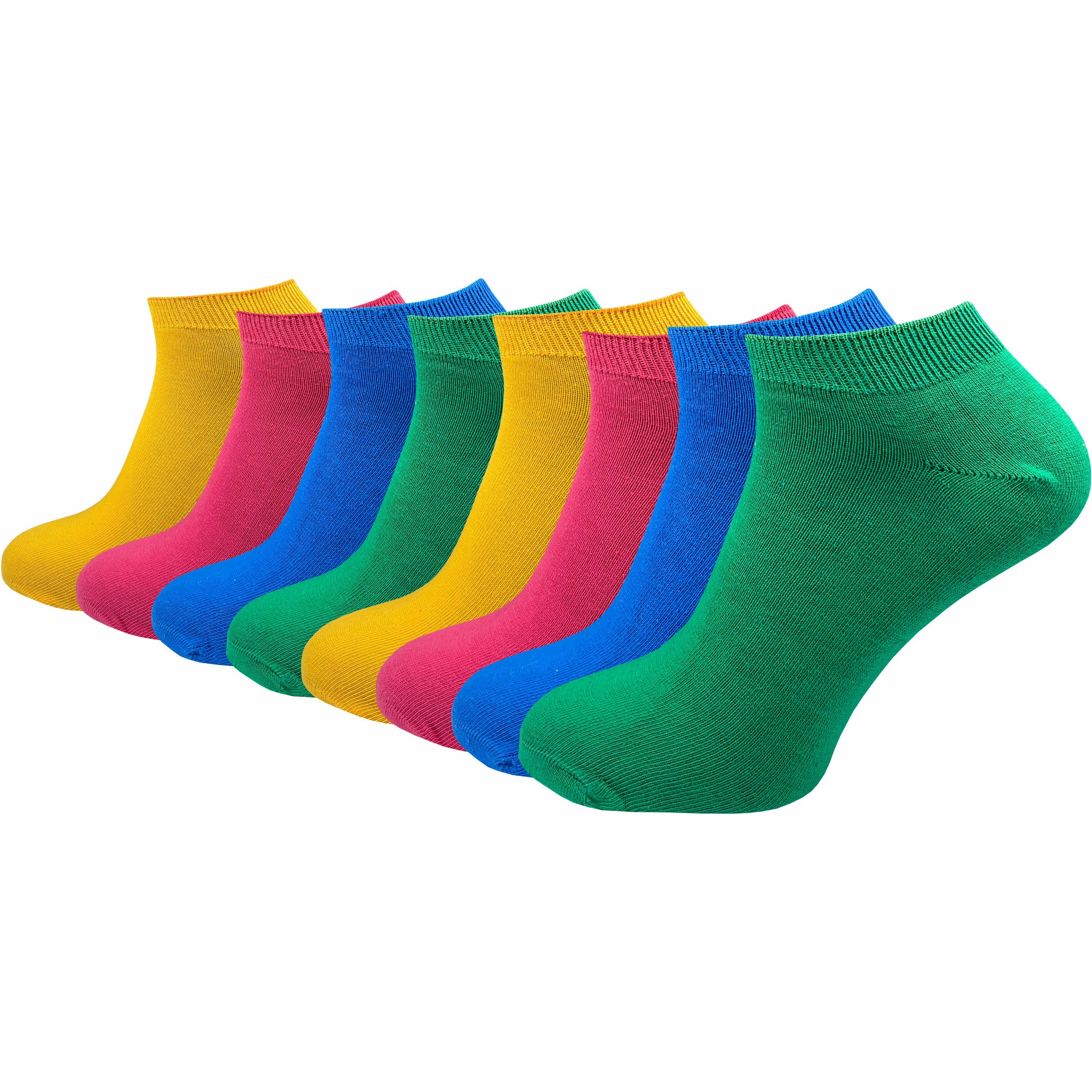 GAWILO Sneakersocken "Natur" für Damen & Herren aus 100% Baumwolle u.a. in weiß & schwarz (8 Paar) ohne drückende Naht über den Zehen - Spitze handgekettelt