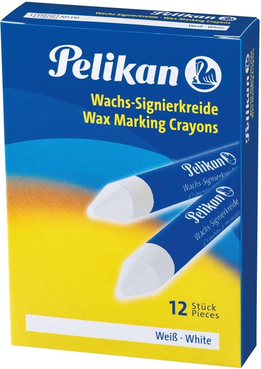 Pelikan Bastelfilz Wachs-Signierkreide 772/12 weiß VE=12 Stück