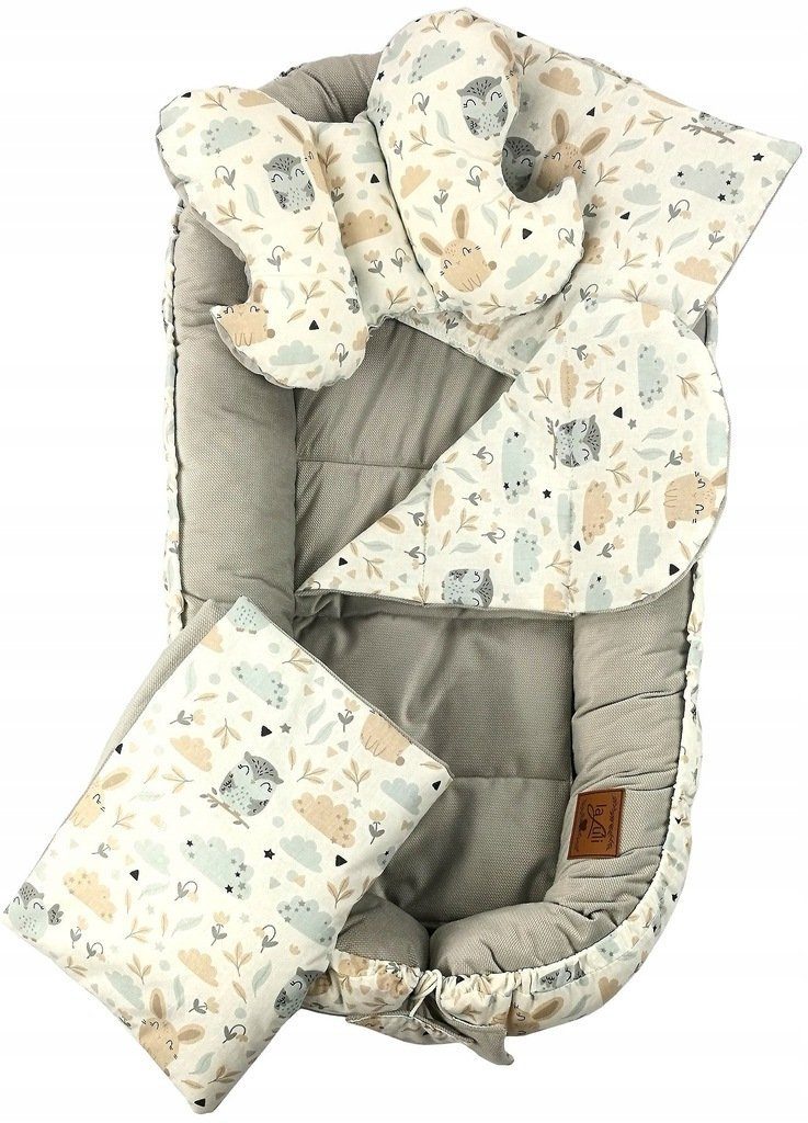 10in1 Babynestchen Babybett 7-tlg., Kinderbett Babynest zum schlafen, Made Europe Kokon Pamek in Babybett