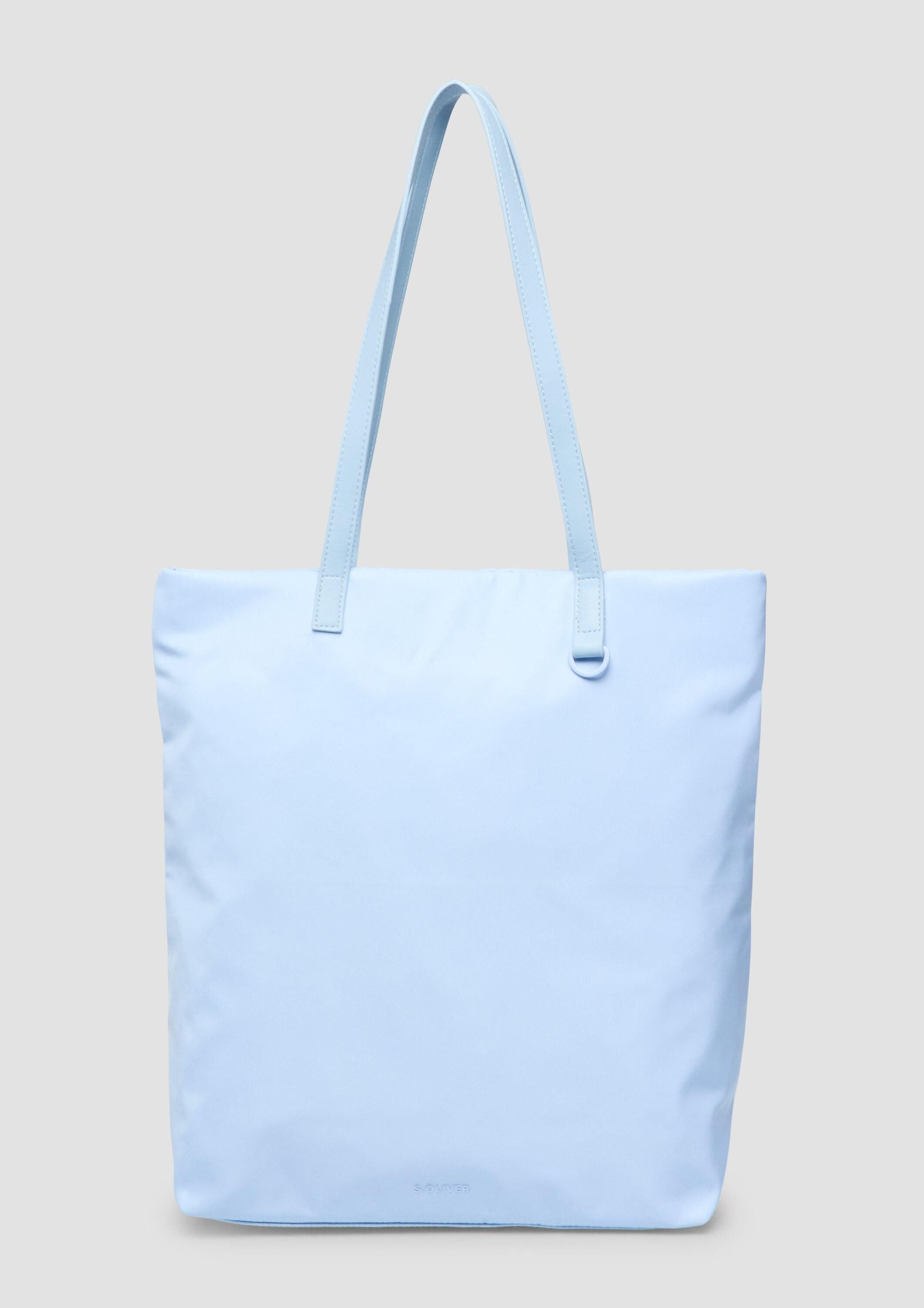 s.Oliver Shopper Tasche, Floral gemusterte Tote-Bag aus Nylon