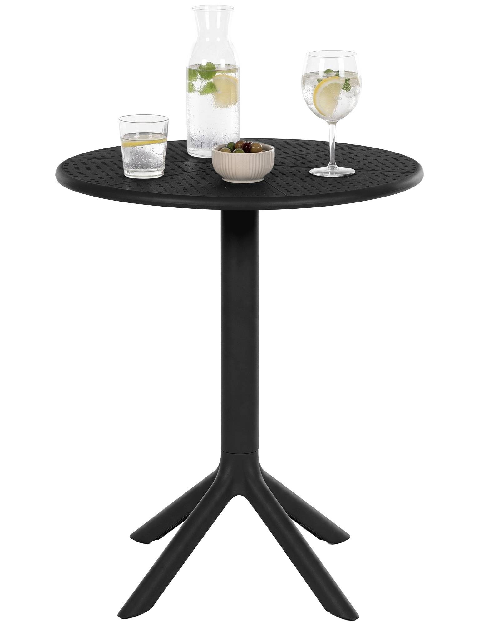CLP Gartentisch Lacota (1er), Ø 60 cm, aus Kunststoff, wetterfest und UV-beständig