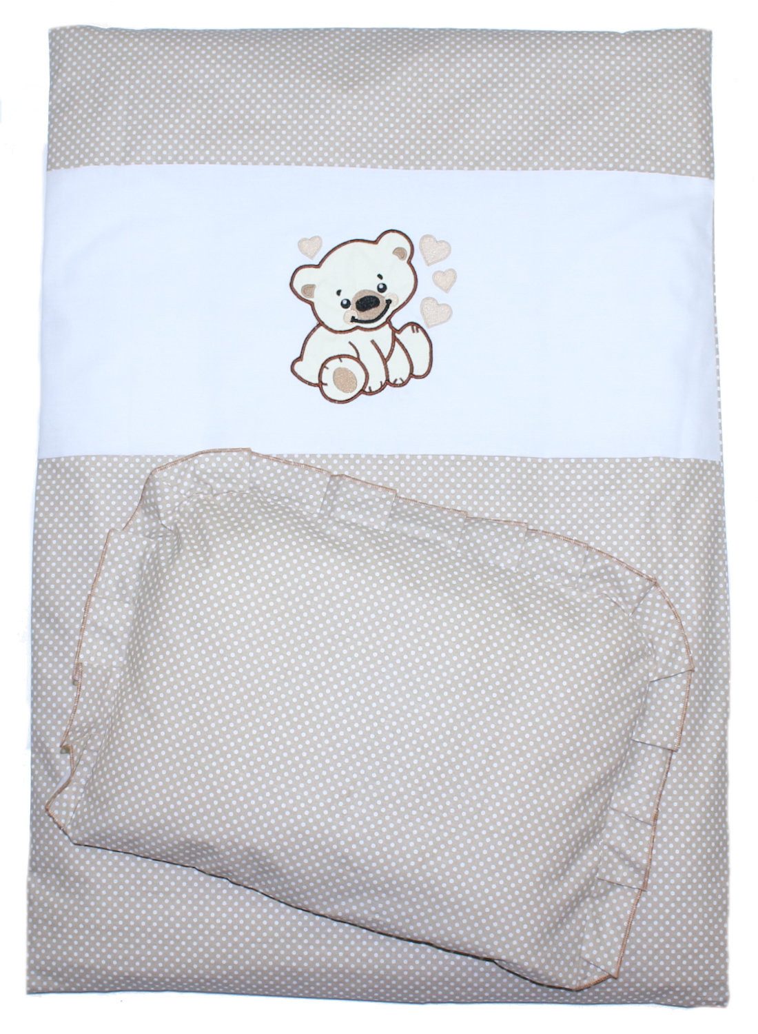 Primawela Babybettwäsche Kinderwagenset Baby Bettwäsche für Kinderwagen Bezüge Decke Kissen, 2 teilig