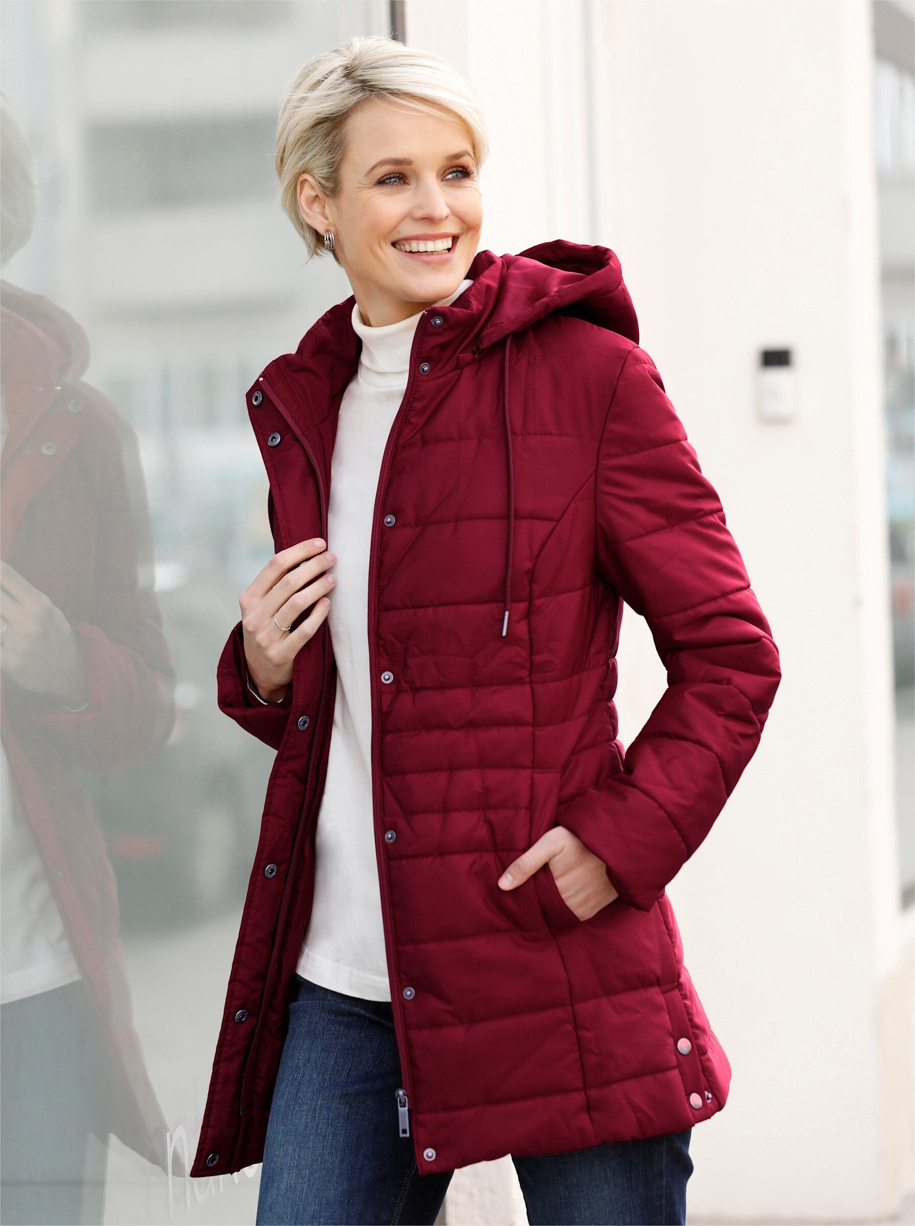 Sieh an! Allwetterjacke Steppjacke Langarm