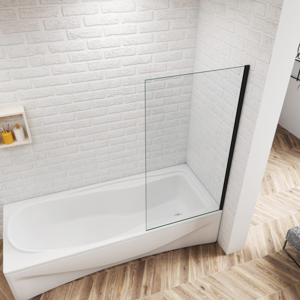 Duschparadies Badewannenaufsatz 140cm Duschwand Aufsatz Duschabtrennung Bad günstig online kaufen