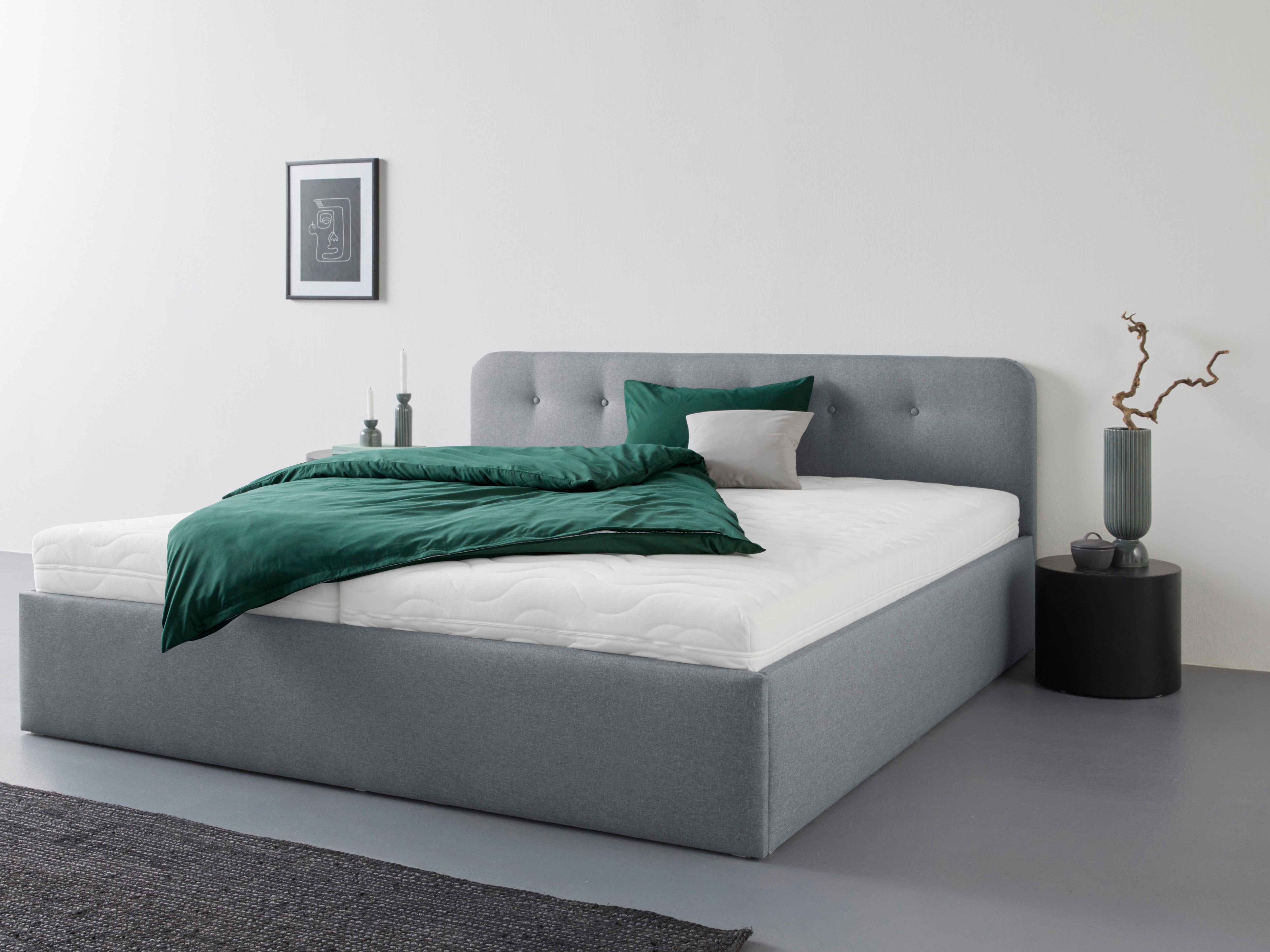 Westfalia Schlafkomfort Polsterbett Rostock, auch mit Stauraum und Kopfteil günstig online kaufen