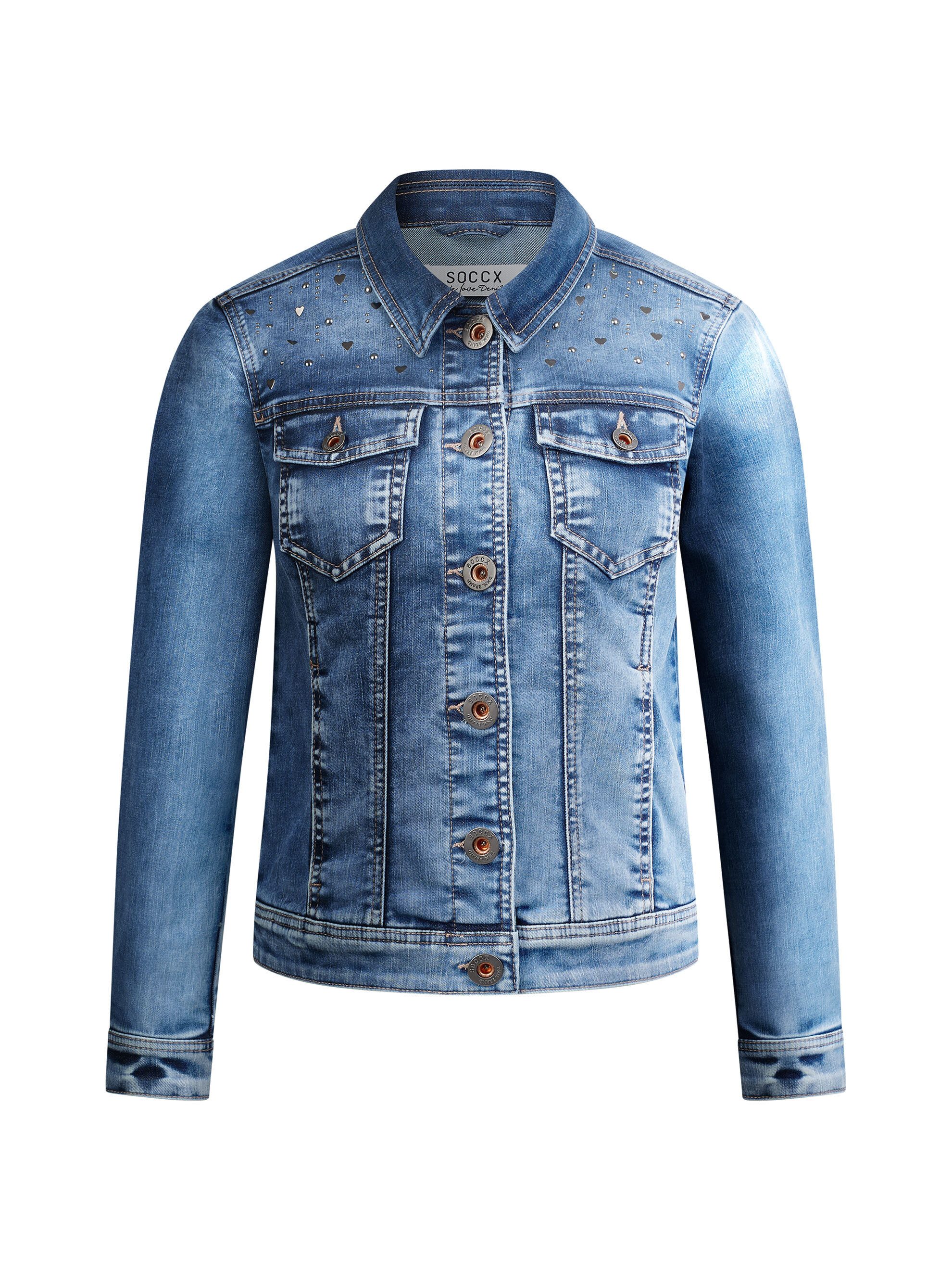 SOCCX Jeansjacke mit vielen Taschen – Bild 2 von 5