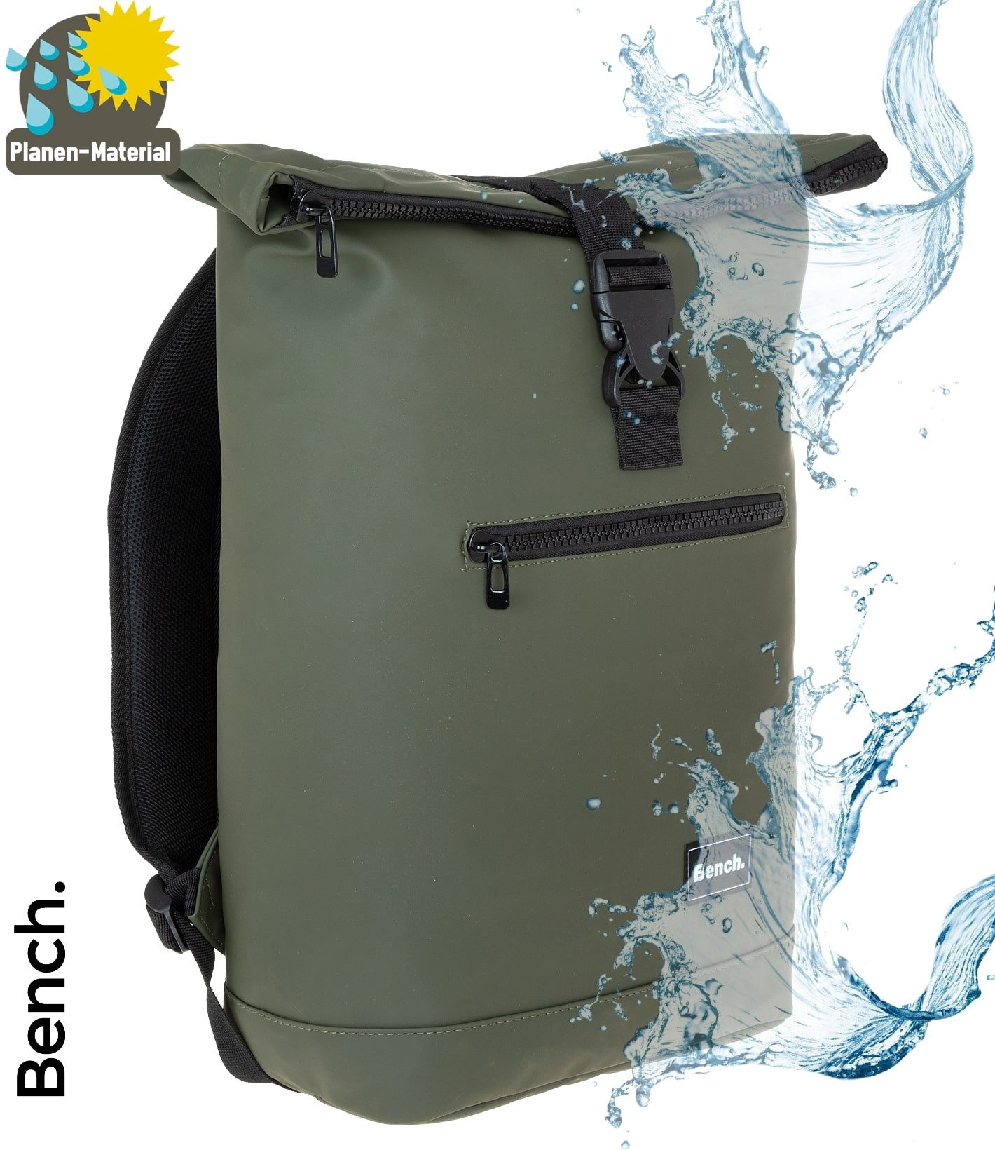 Bench. Freizeitrucksack Roll-Top Kurierrucksack Hydro aus günstig online kaufen