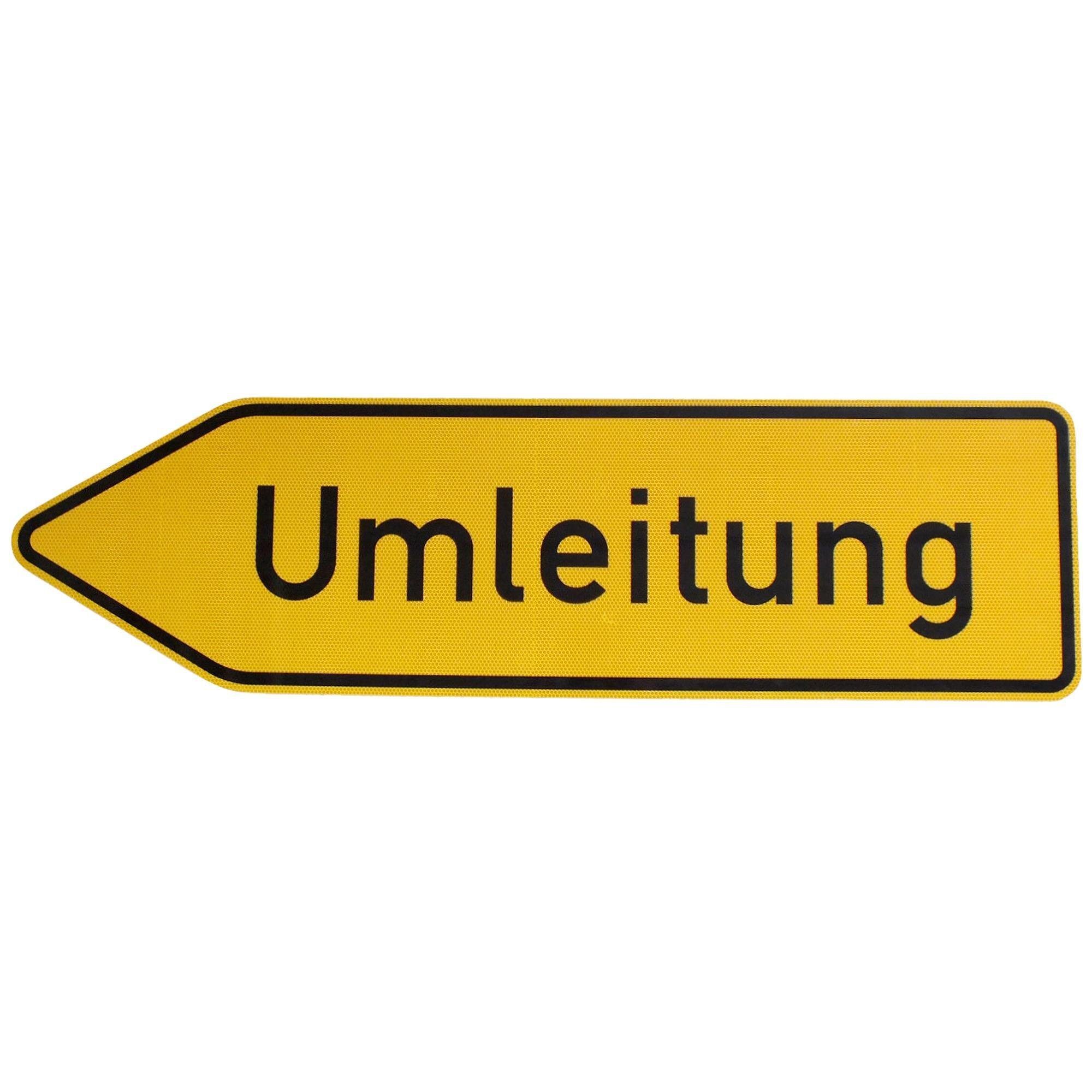 BauSupermarkt24 Verkehrsschild Verkehrsschild Nr 454-10 " Umleitung links " RA2 Straßenschild Schild